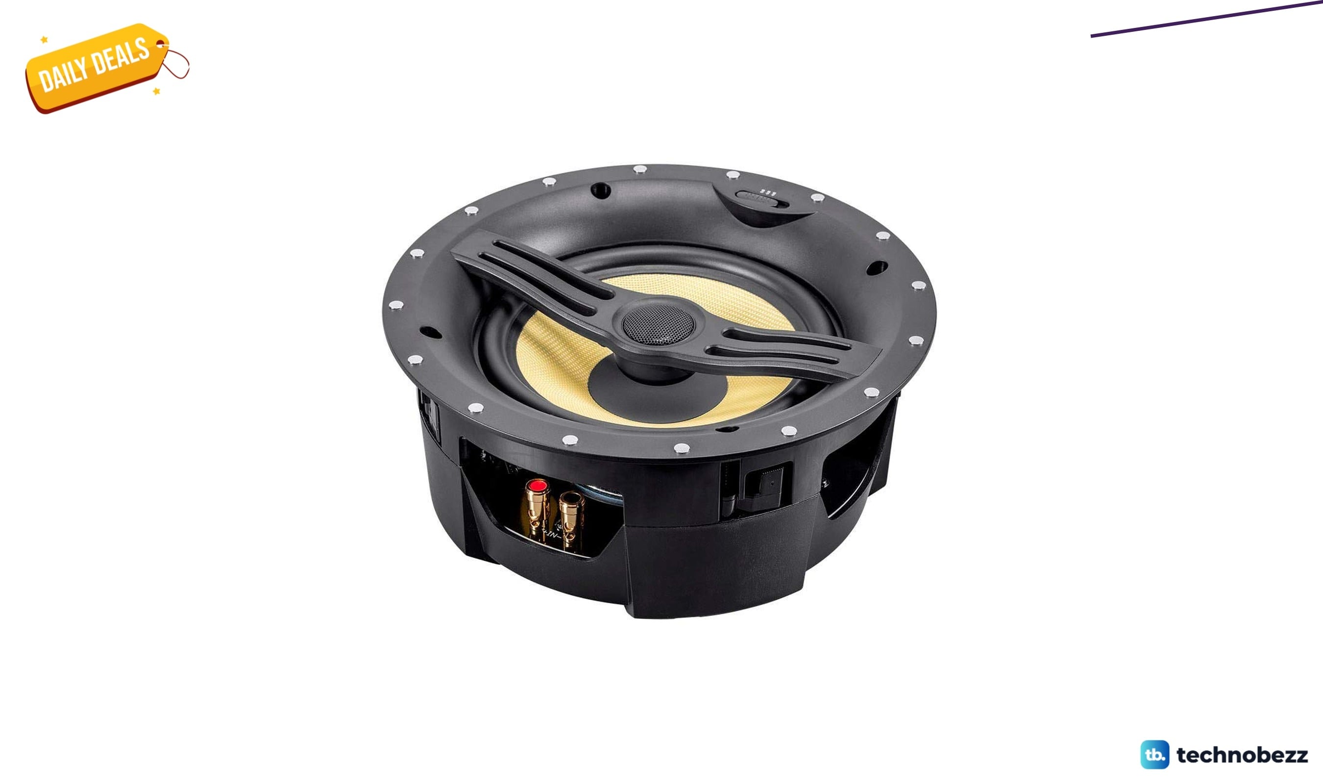 Monoprice 2-Way Aramid Fiber Back Ceiling Speakers falls to $120