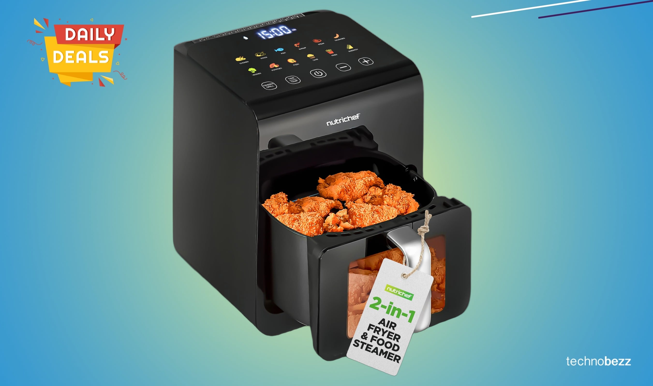 NutriChef 6 Liter Electric Air Fryer price drops to $99.99