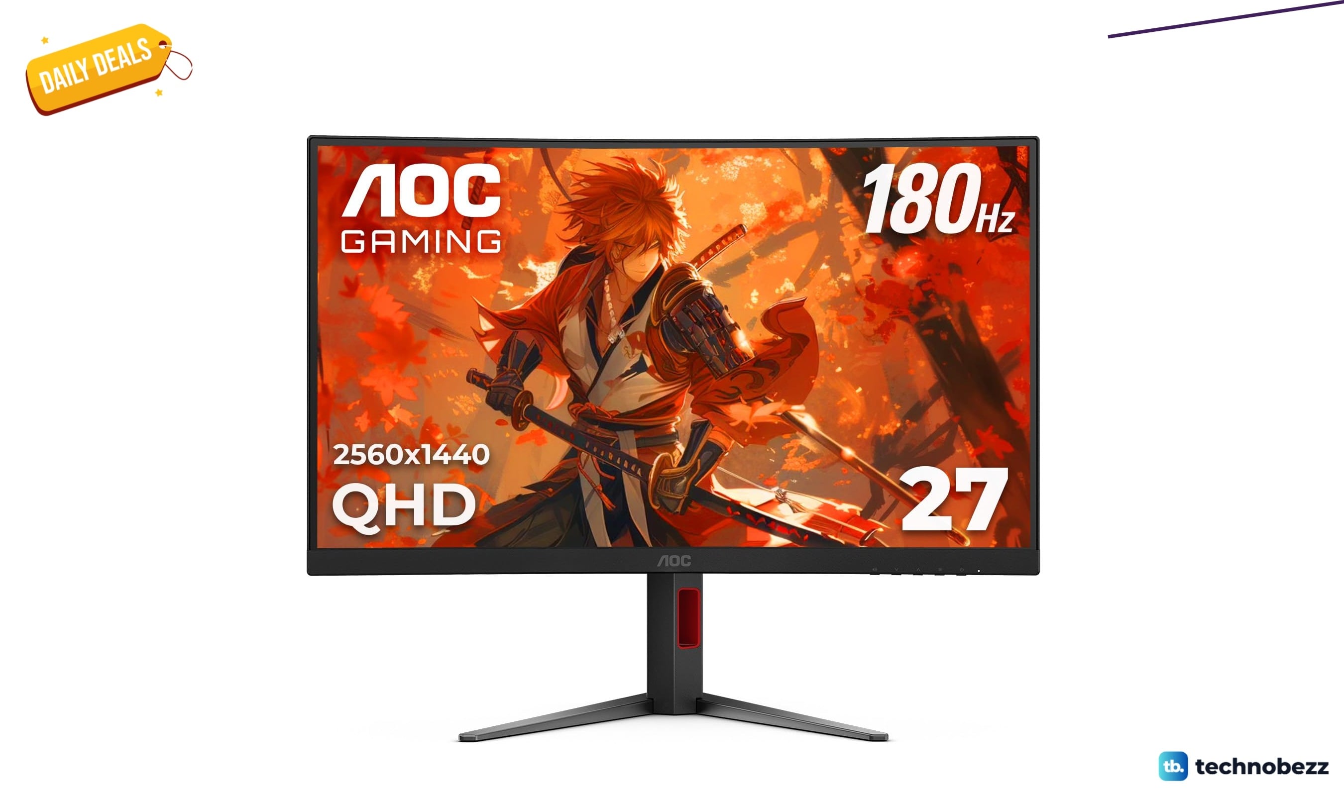 AOC CQ27G4H 27" Curved Gaming Monitor, QHD falls to $159.99