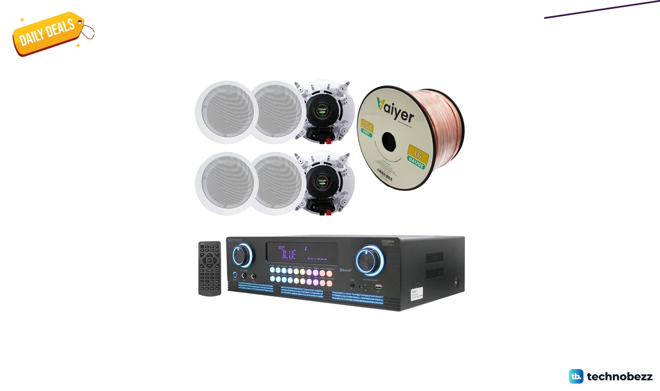 Technical Pro Home Theater System Kit 2000 Watts Bluetooth drops to $351.62