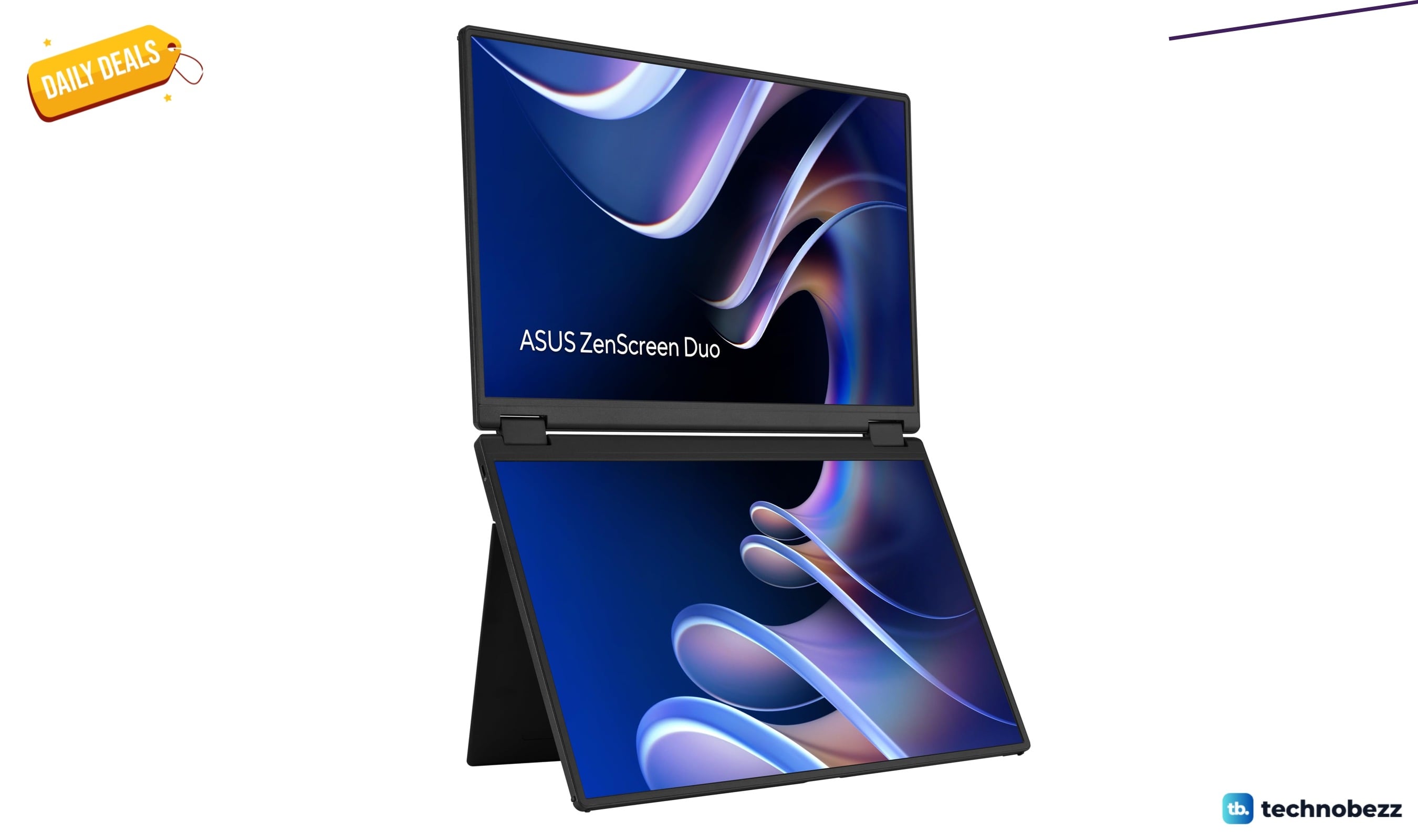 ASUS ZenScreen Duo MB14FCD 14 Foldable Dual-Screen drops to $299
