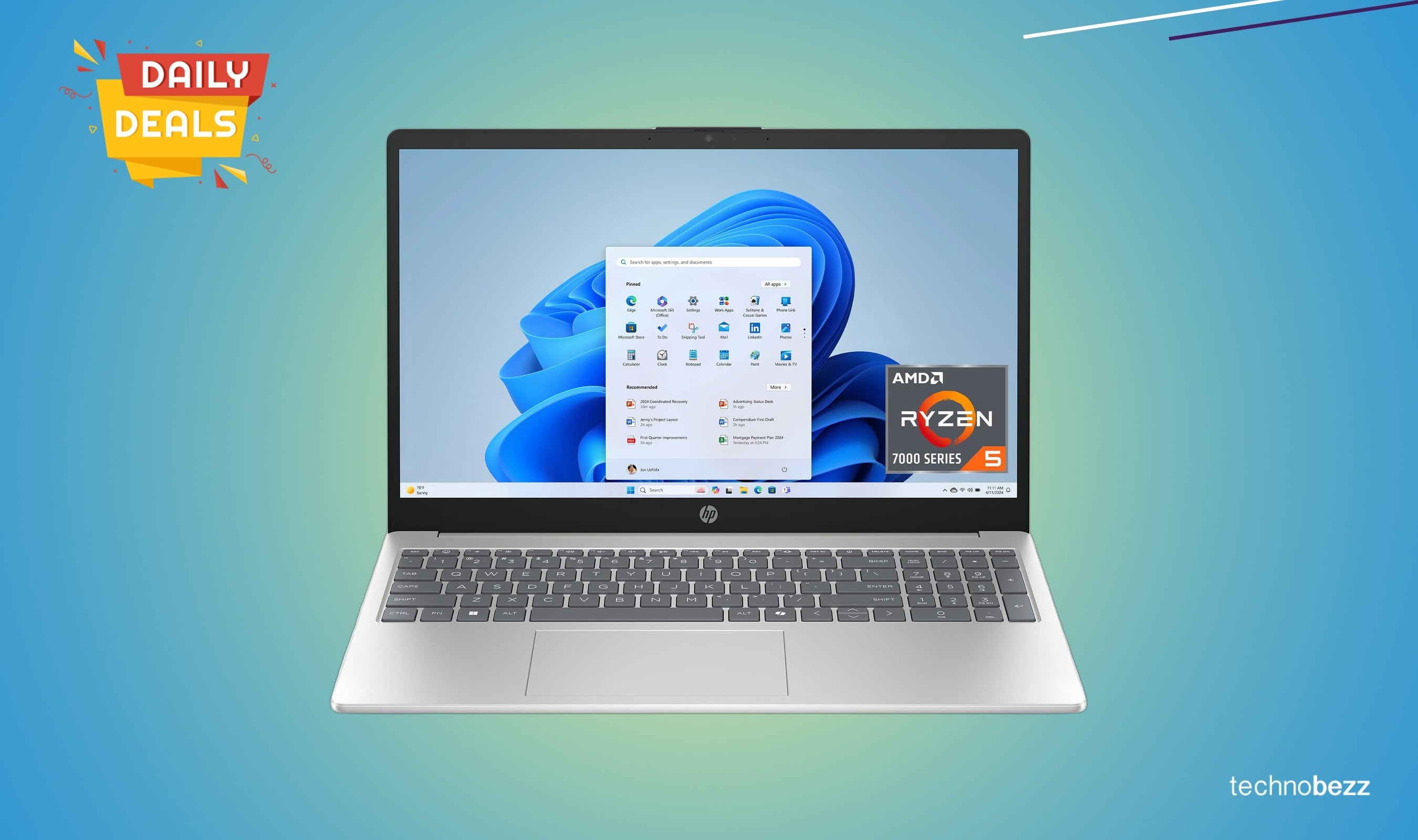 HP 15.6-inch touchscreen laptop with AMD Ryzen drops to $468