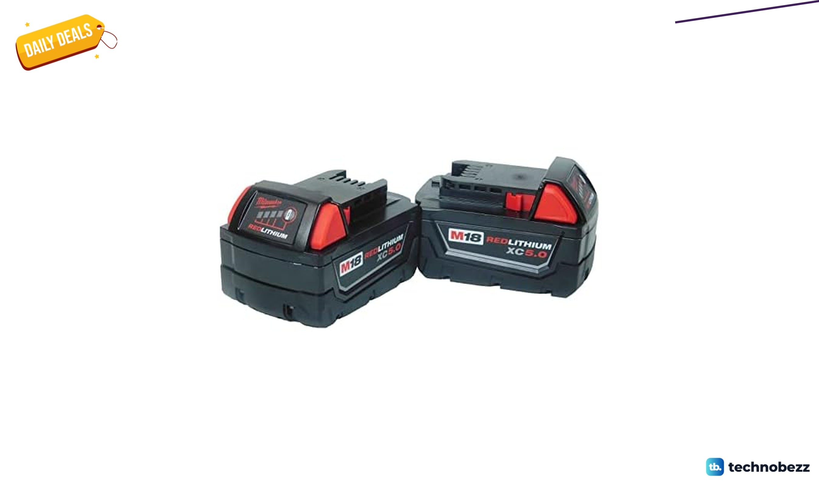 Milwaukee 48-11-1852 M18 REDLITHIUM XC 5 Ah starts at $109.99 at Woot