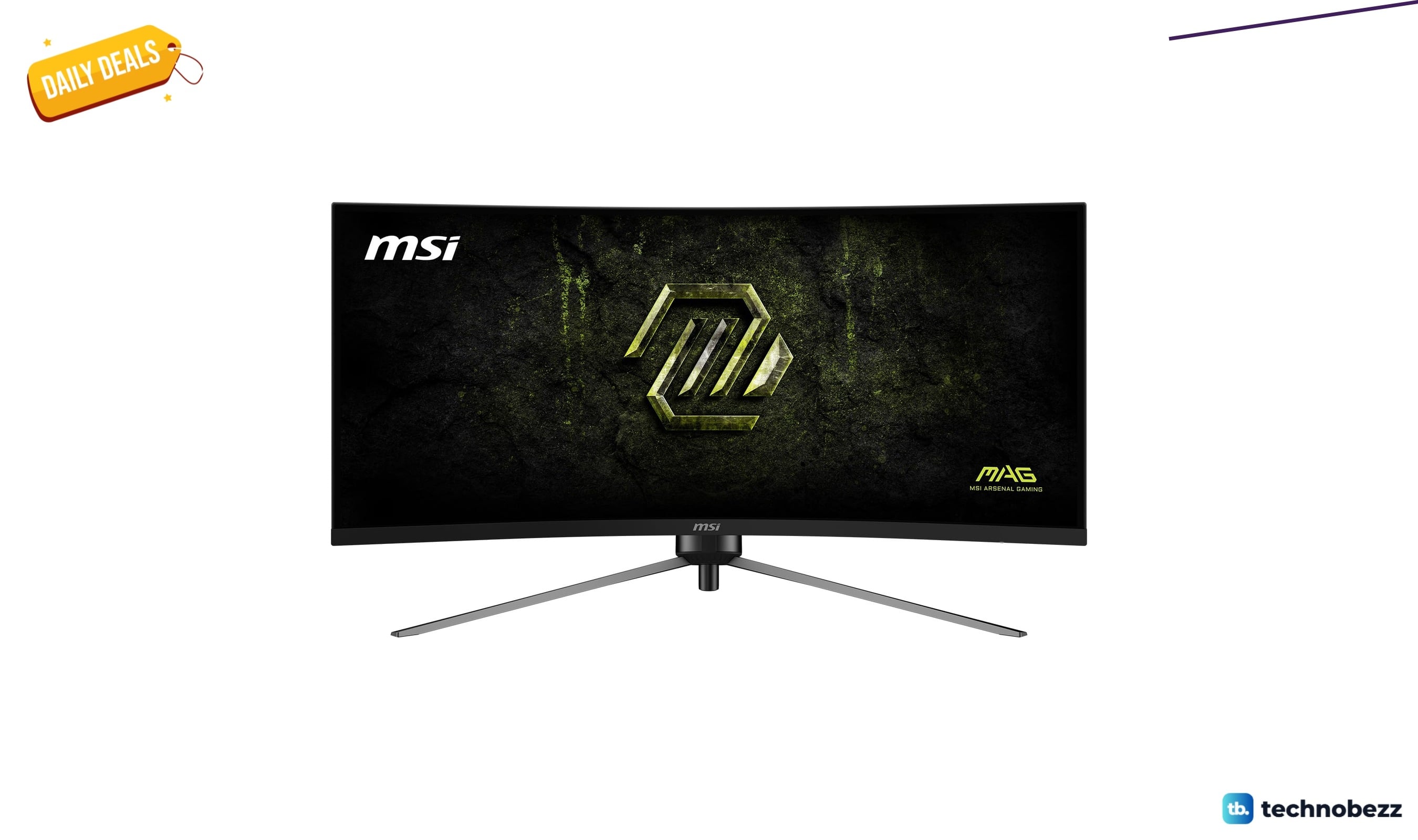 MSI MAG 345CQRF E20 ultrawide monitor drops to $299.99 from $329.99
