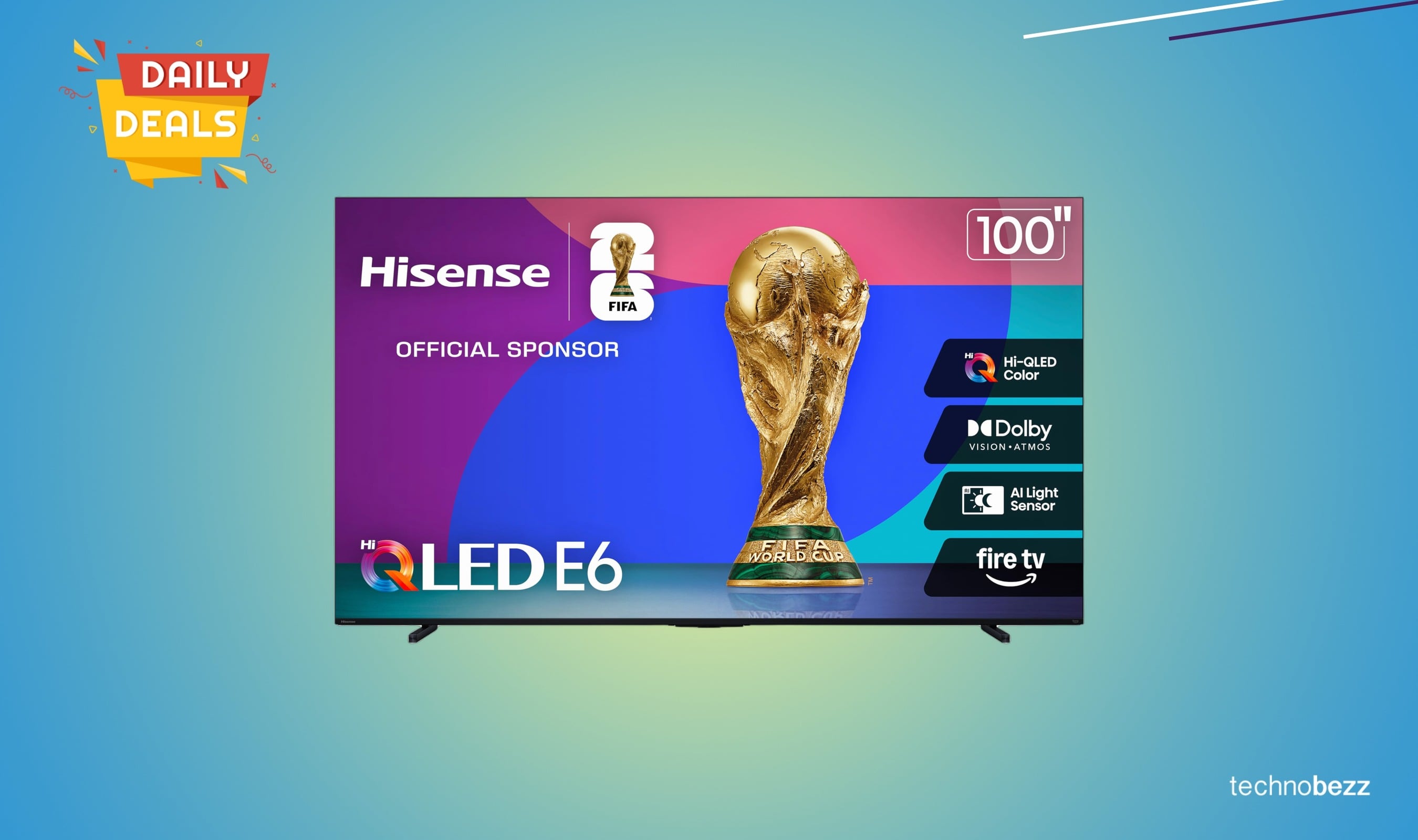 Hisense 100-inch QLED 4K TV drops to $1399.99 on Amazon