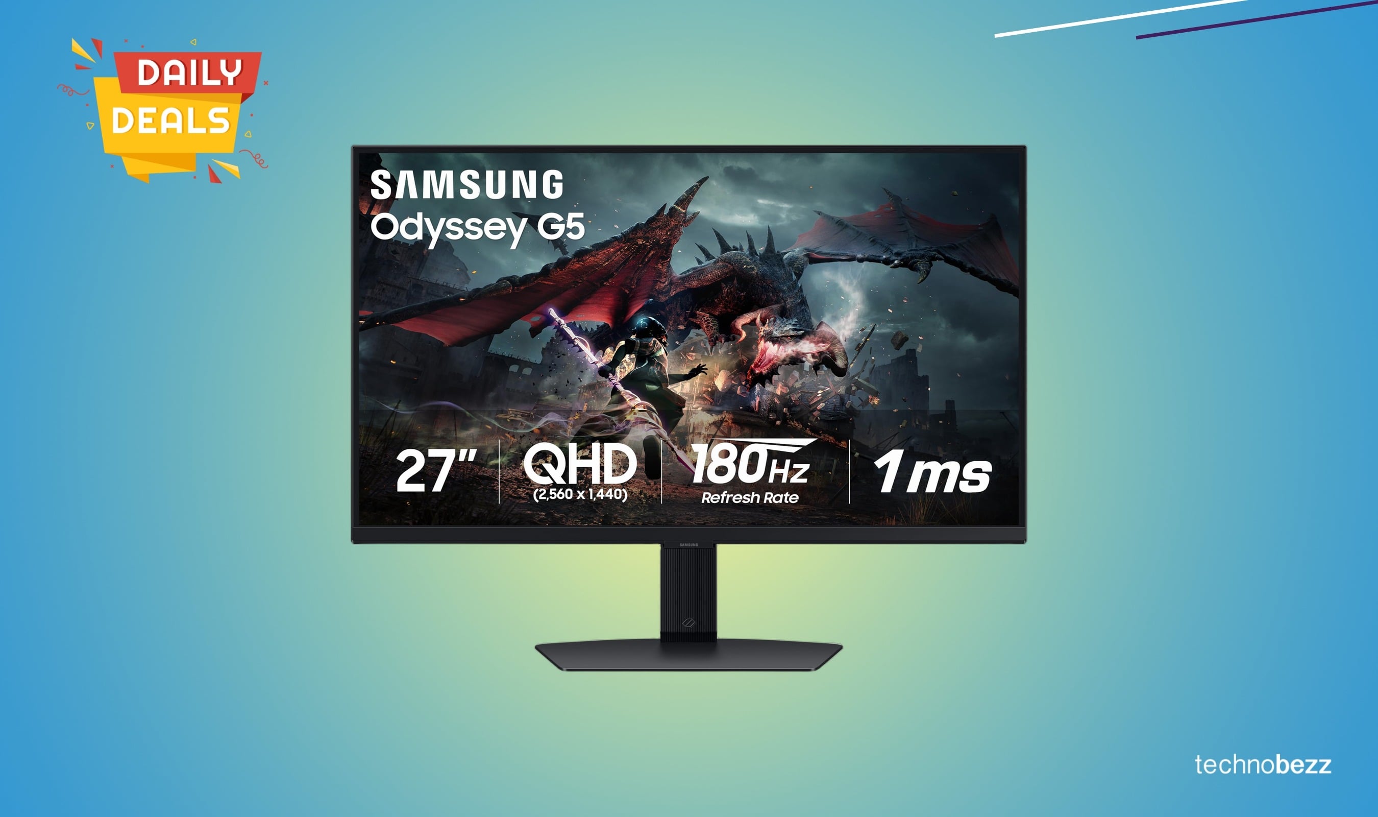 Samsung Odyssey G50D gaming monitor drops to $249.99