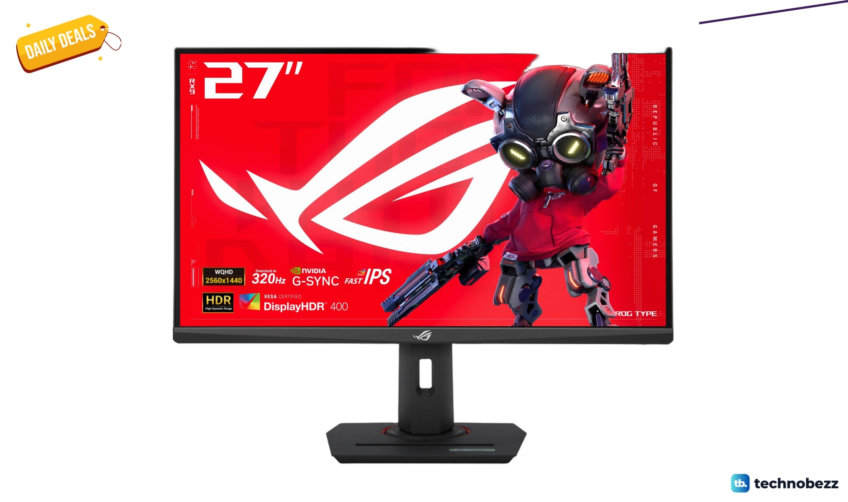 ASUS ROG Strix 27 inch 1440P USB-C HDR monitor drops to $249
