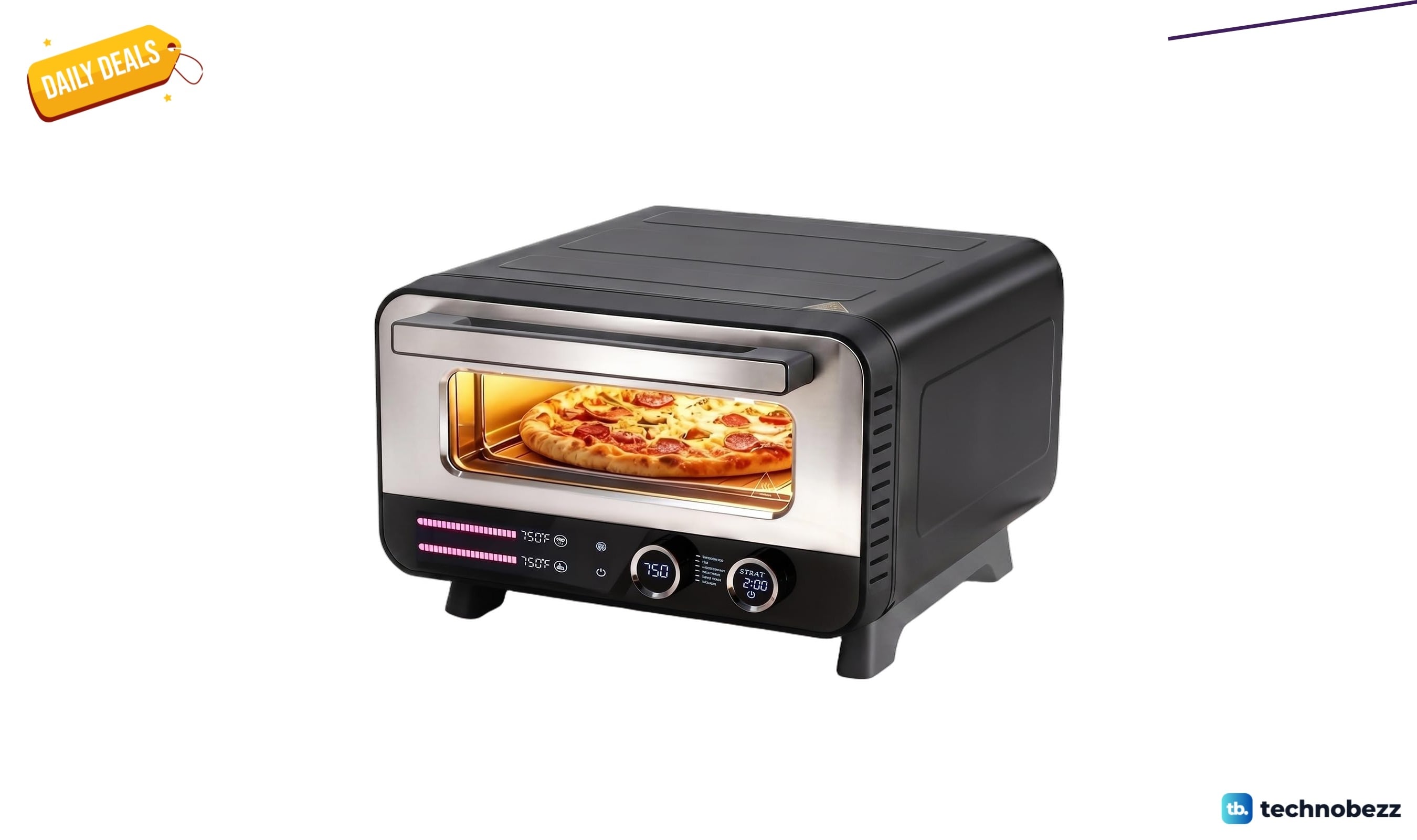 NEWBULIG Pizza Oven Indoor Electric Pizza Maker drops to $112.99