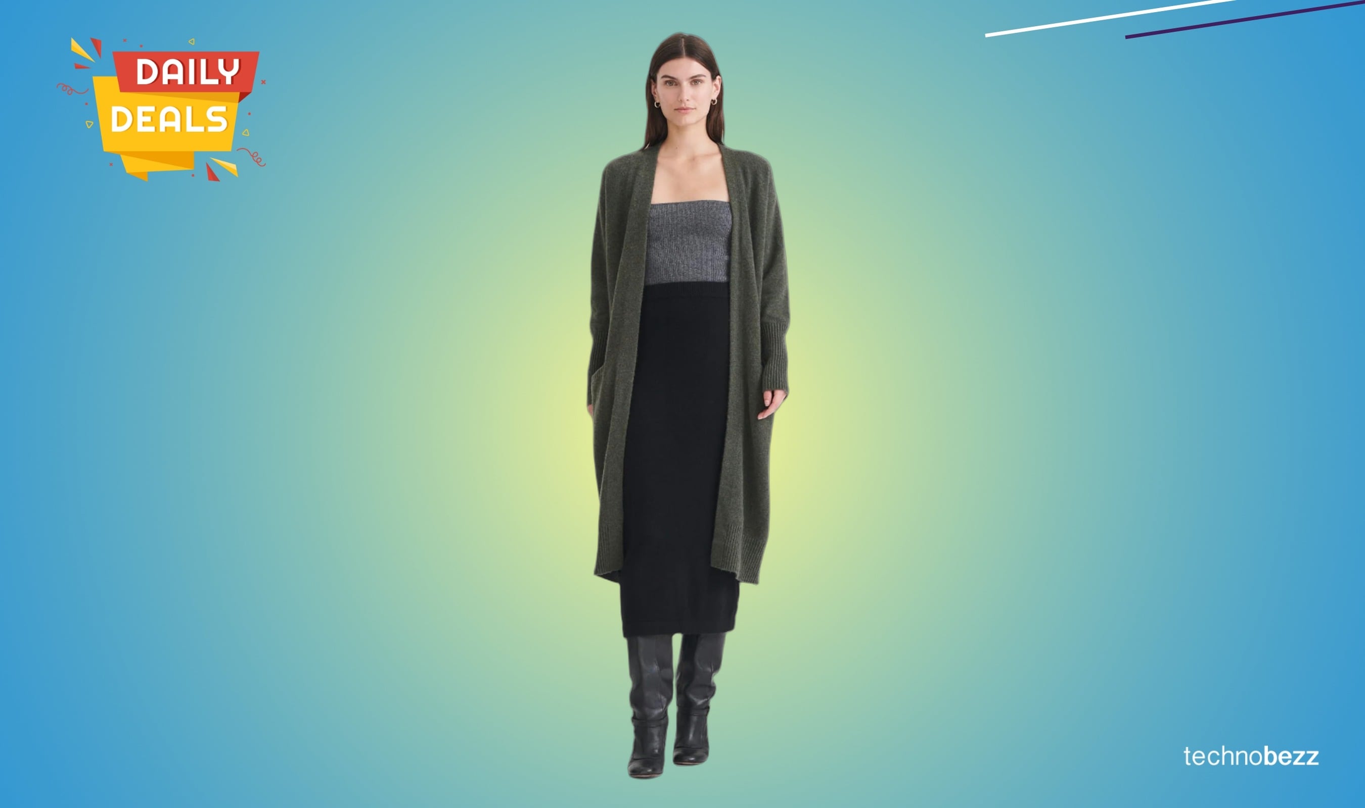 NAADAM Women's Cashmere Duster Cardigan drops to $79.90 on Amazon