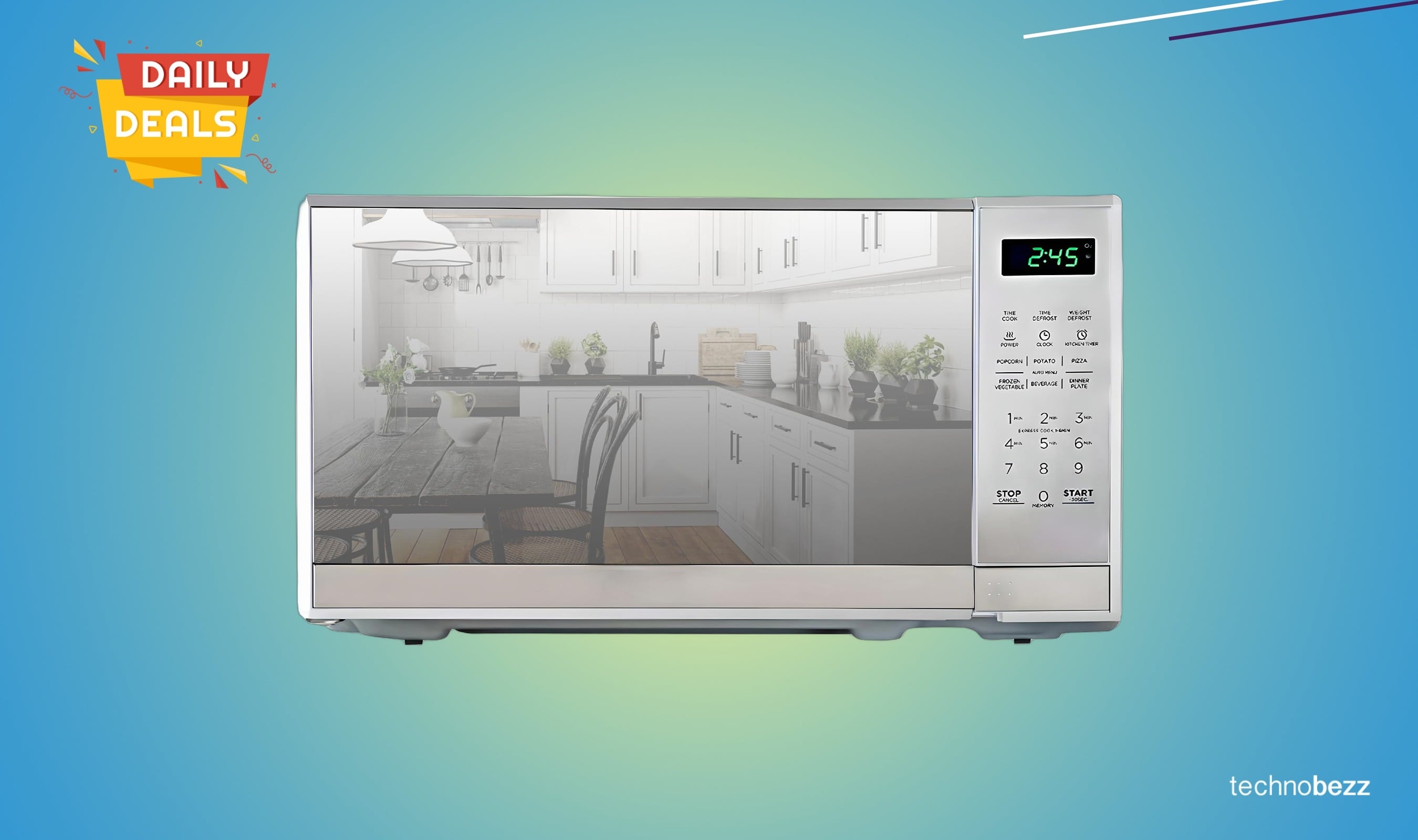 Total Chef 0.7 Cu Ft Microwave Oven drops to $122.99