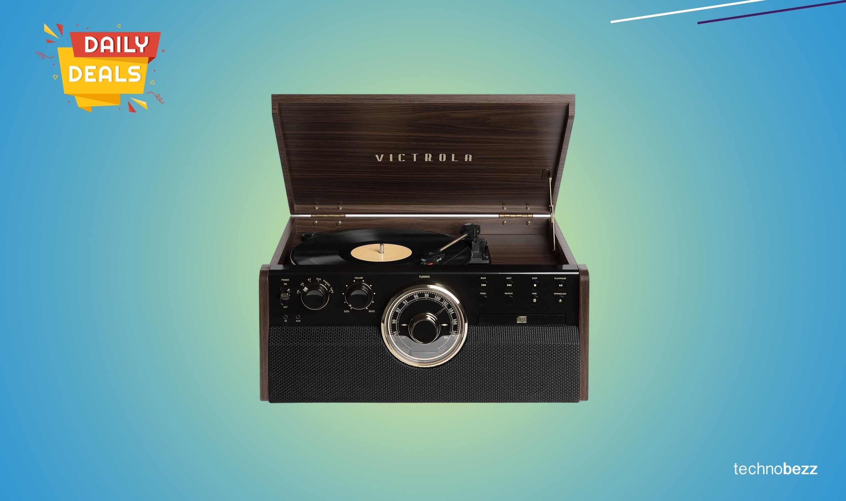 Victrola Empire Signature 7-in-1 turntable system drops to $189.99