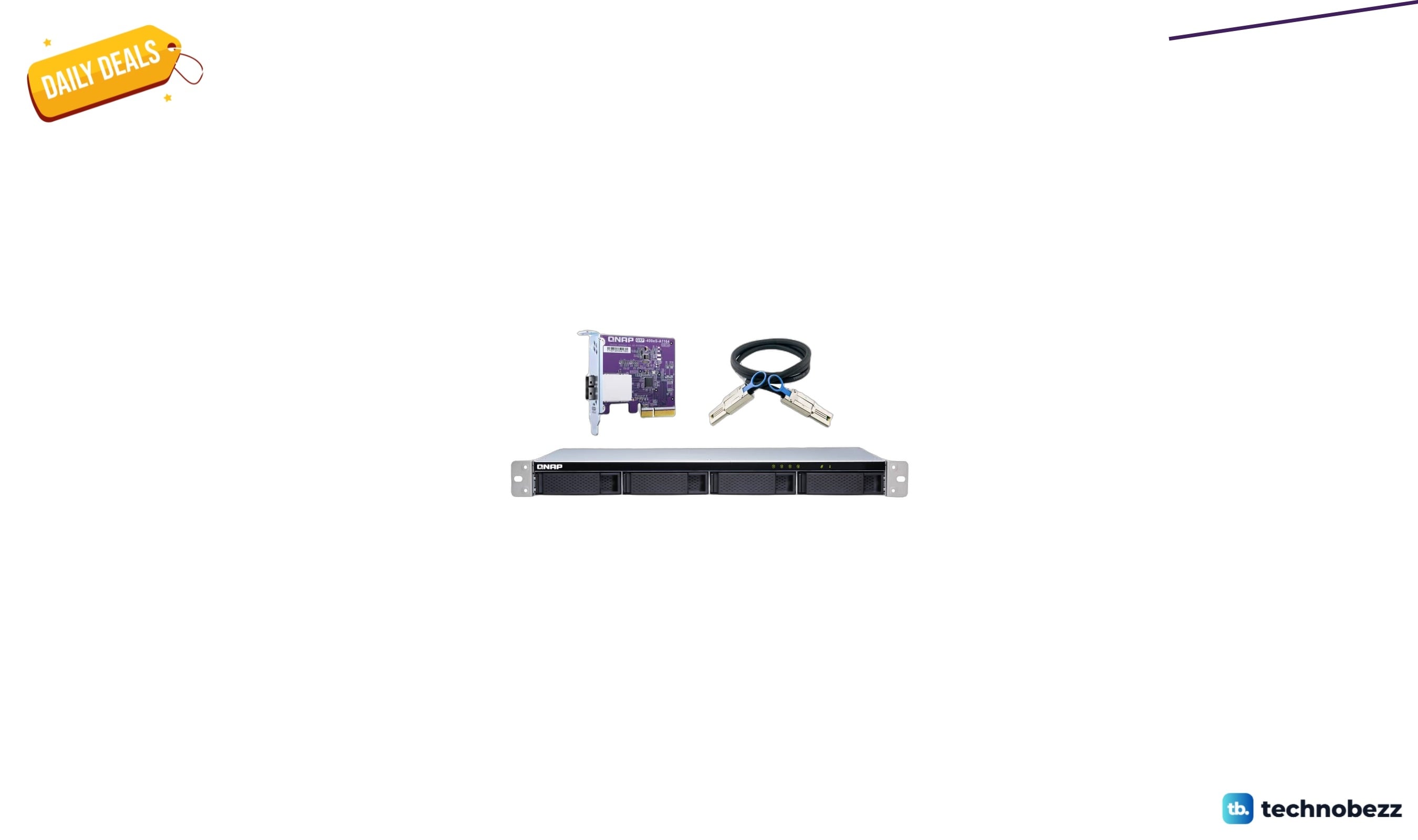 QNAP TL-R400S 4 Bay 1U Rackmount SATA drops to $499