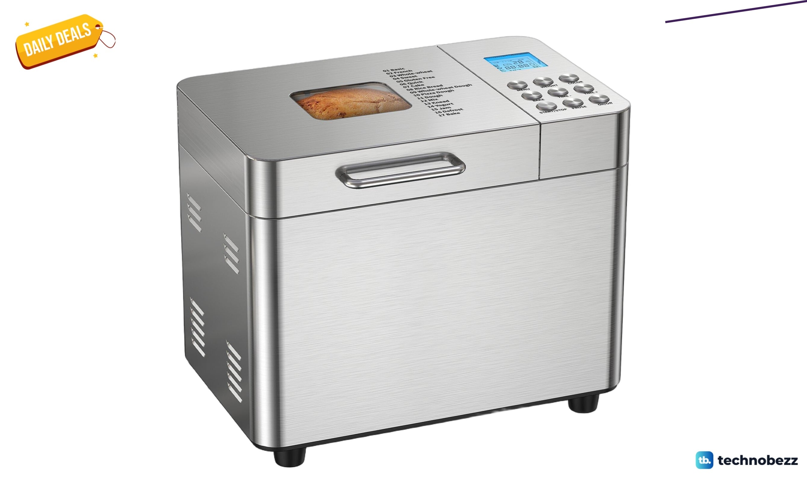 OSIPOTO 17 in 1 2LB Bread Maker Machine drops to $99.98 on Amazon