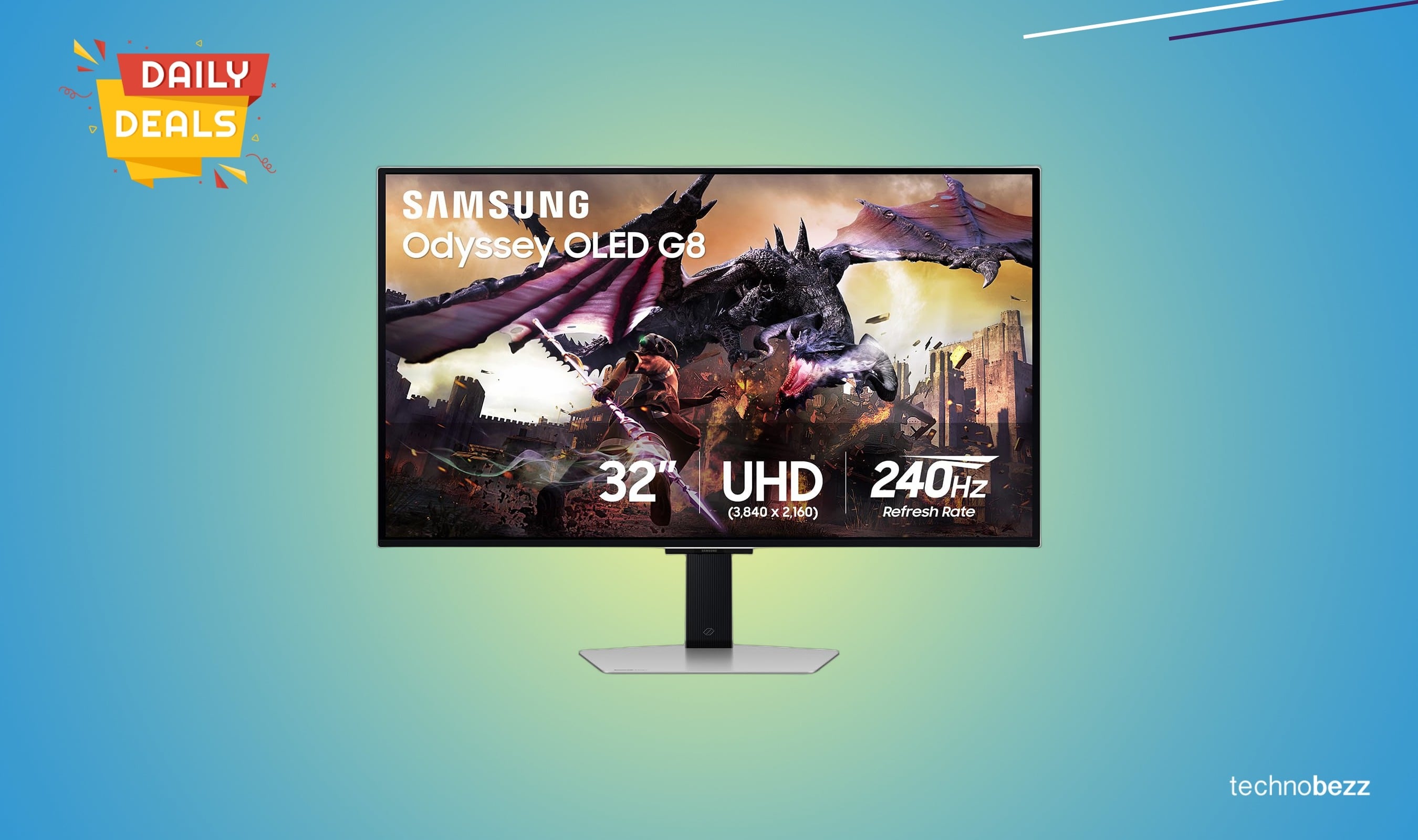 Samsung 32-inch Odyssey OLED G8 4K monitor drops to $779.99