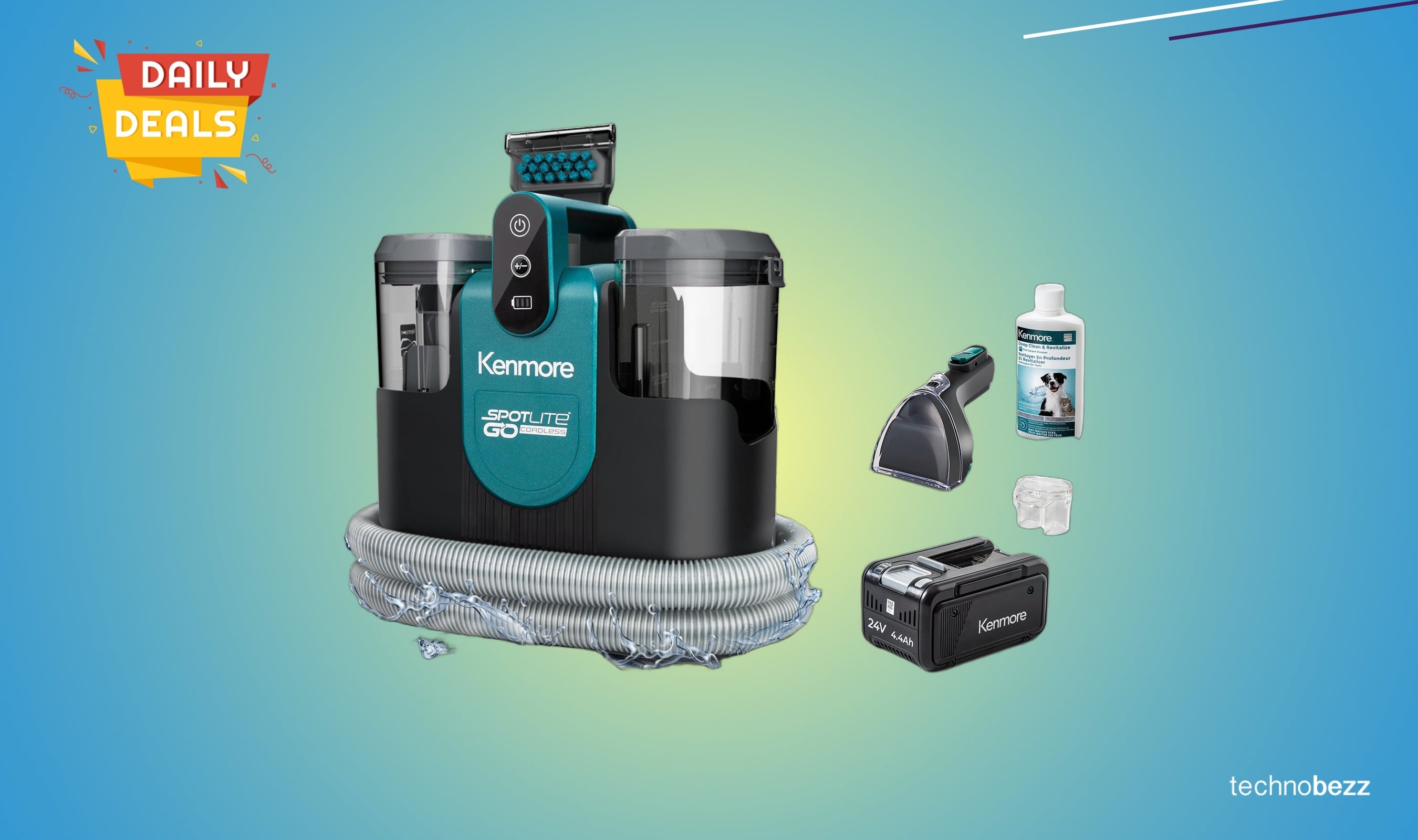 Kenmore KW1090 SpotLite Go cordless cleaner drops to $124.09