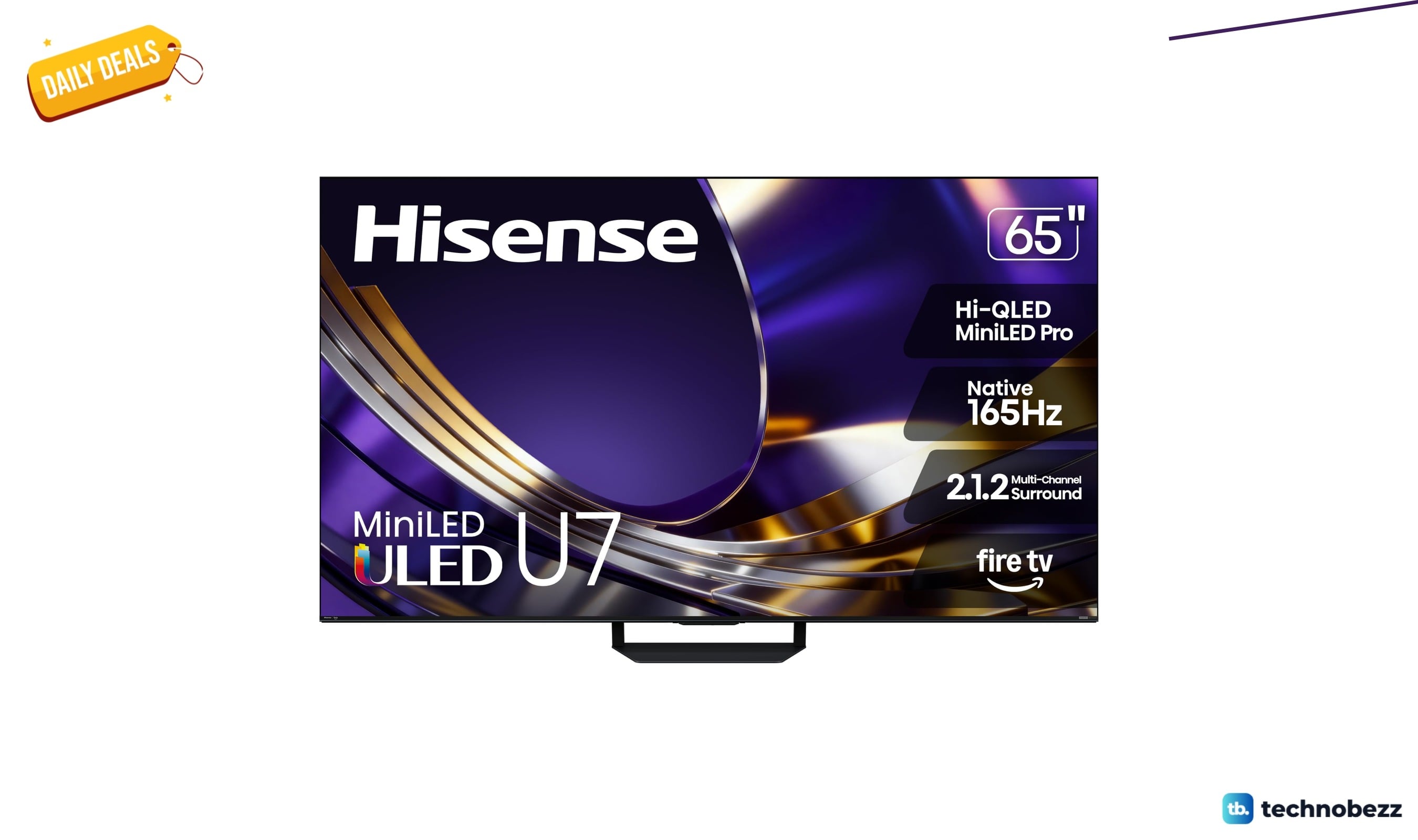 Hisense 65-inch U7 Mini-LED ULED 4K UHD dips to $799.99