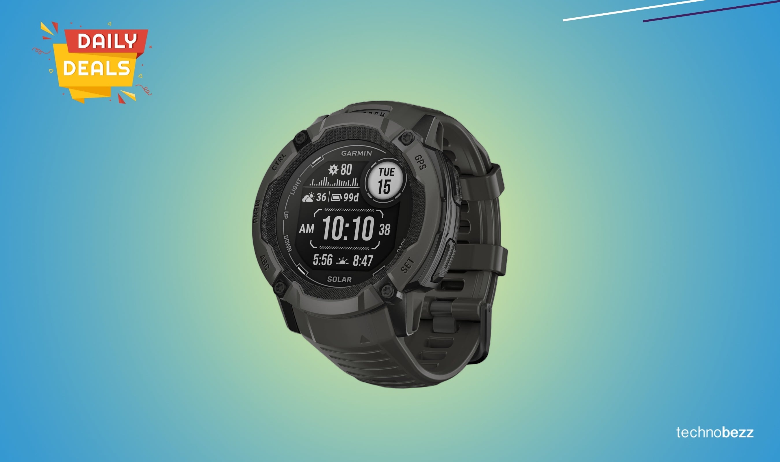 Garmin Instinct 2X Solar smartwatch drops to $329.99