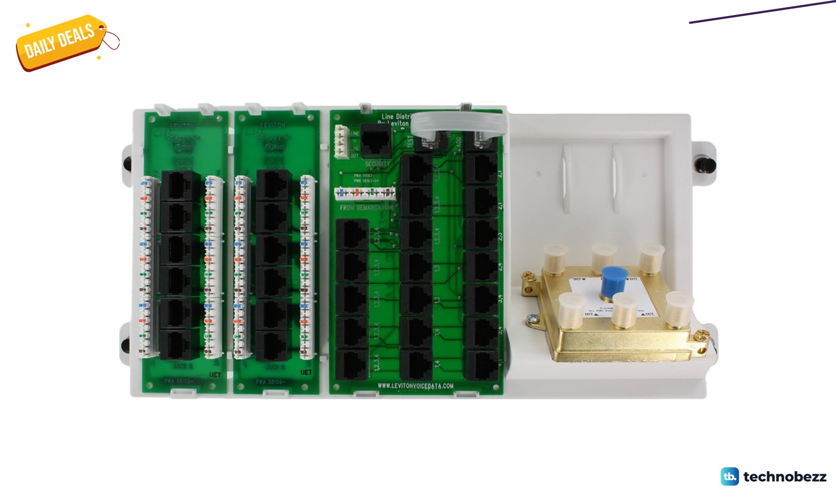 Leviton Structured Media Distribution Panel drops to $124.99