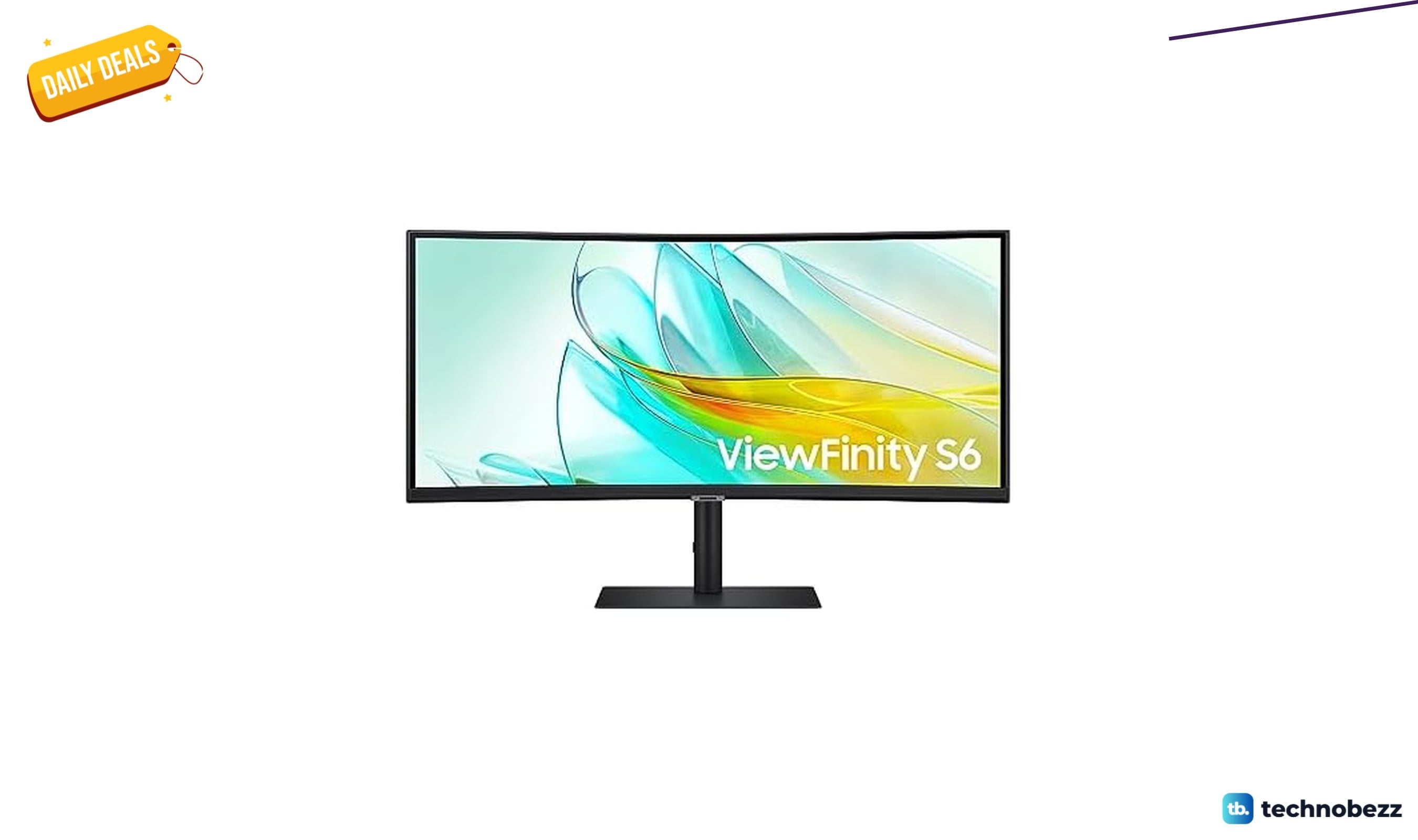 Samsung 34 inch ViewFinity S65UA Ultrawide QHD Curved now $379.99 at Woot