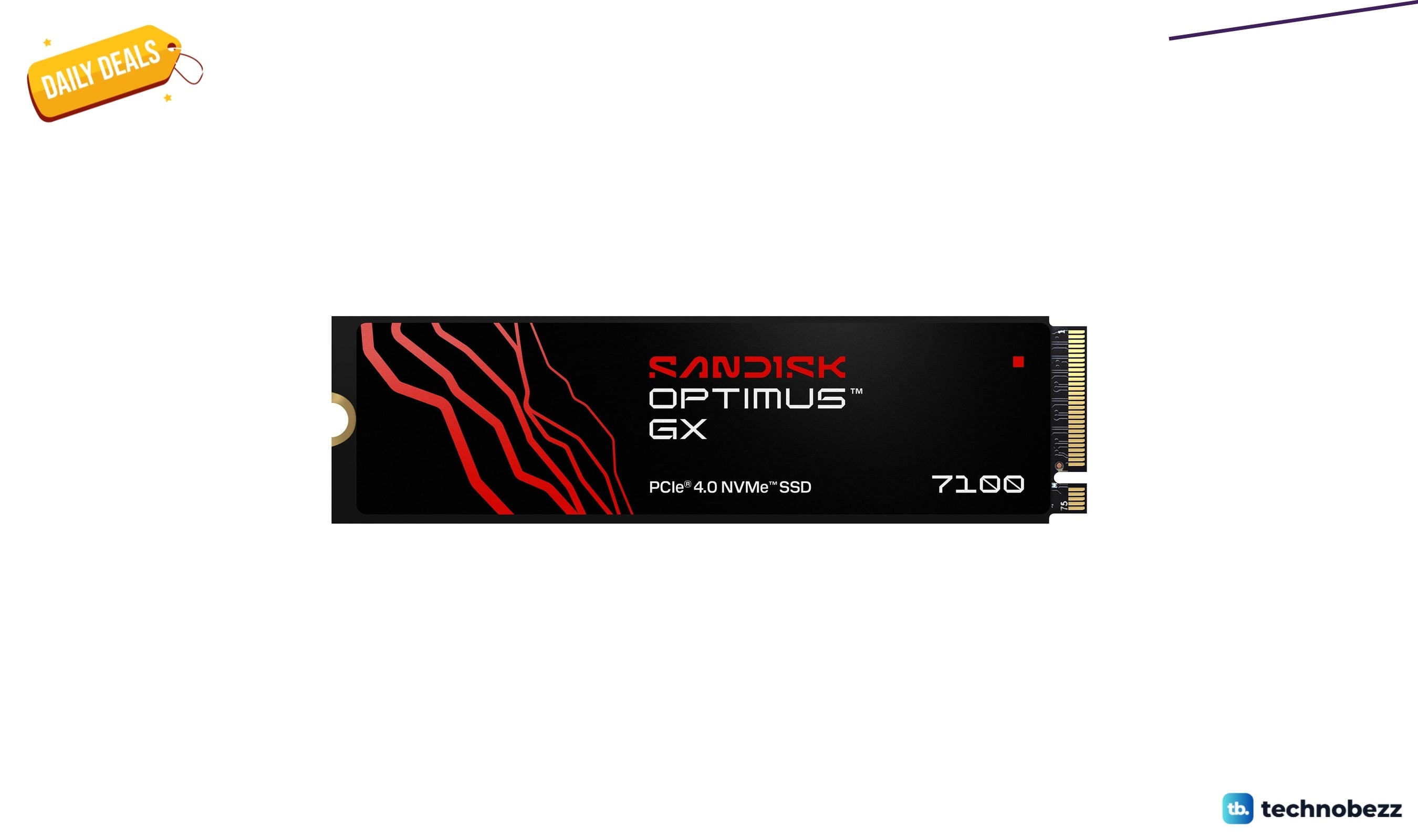 SANDISK Optimus GX 7100 NVMe SSD drops to $129.99 for Prime Day