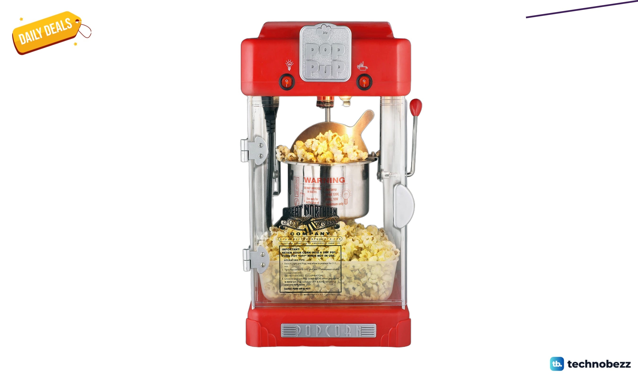 Pop Pup Popcorn Machine 2.5oz Popper drops to $62.97