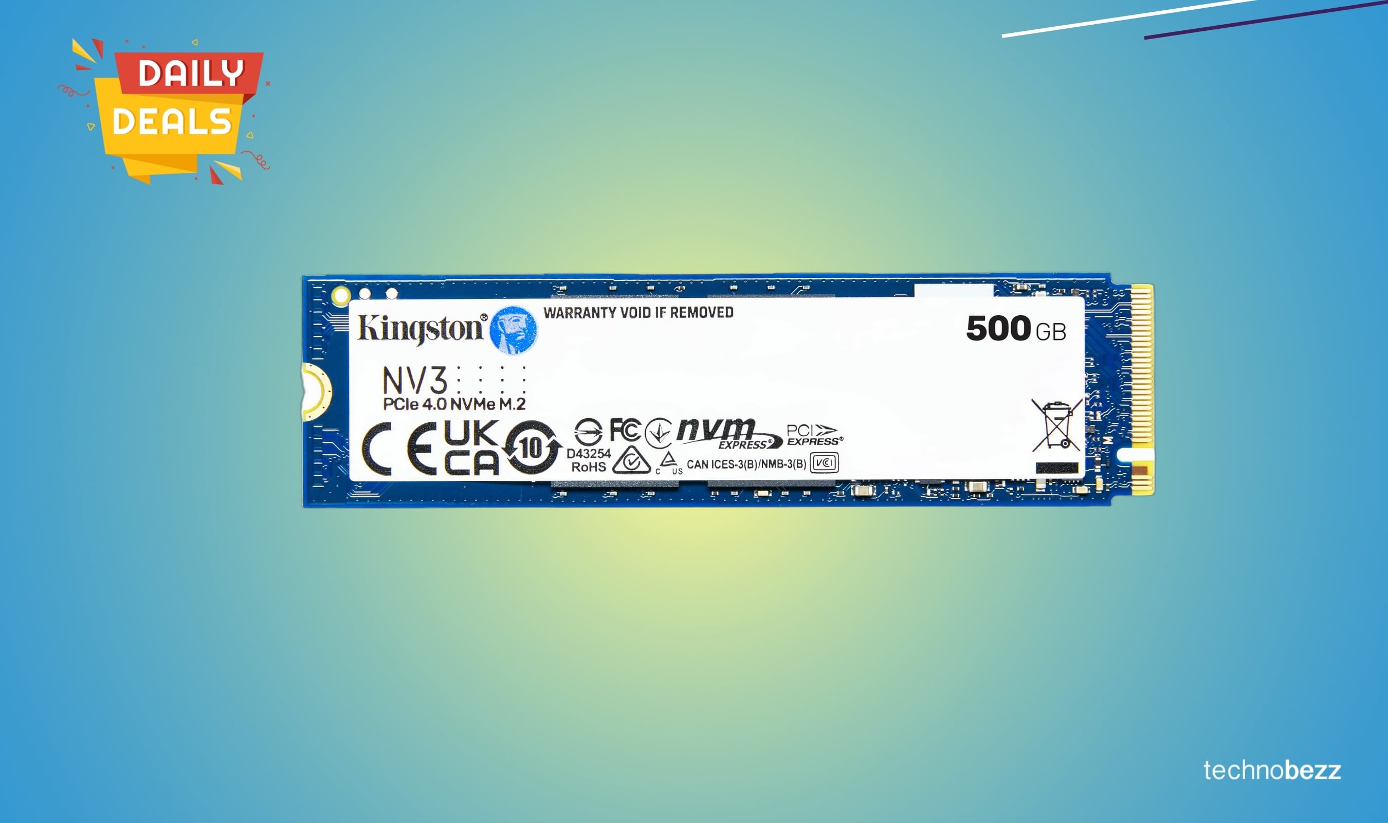 Kingston NV3 M.2 2280 NVMe SSD drops to $108 on Amazon