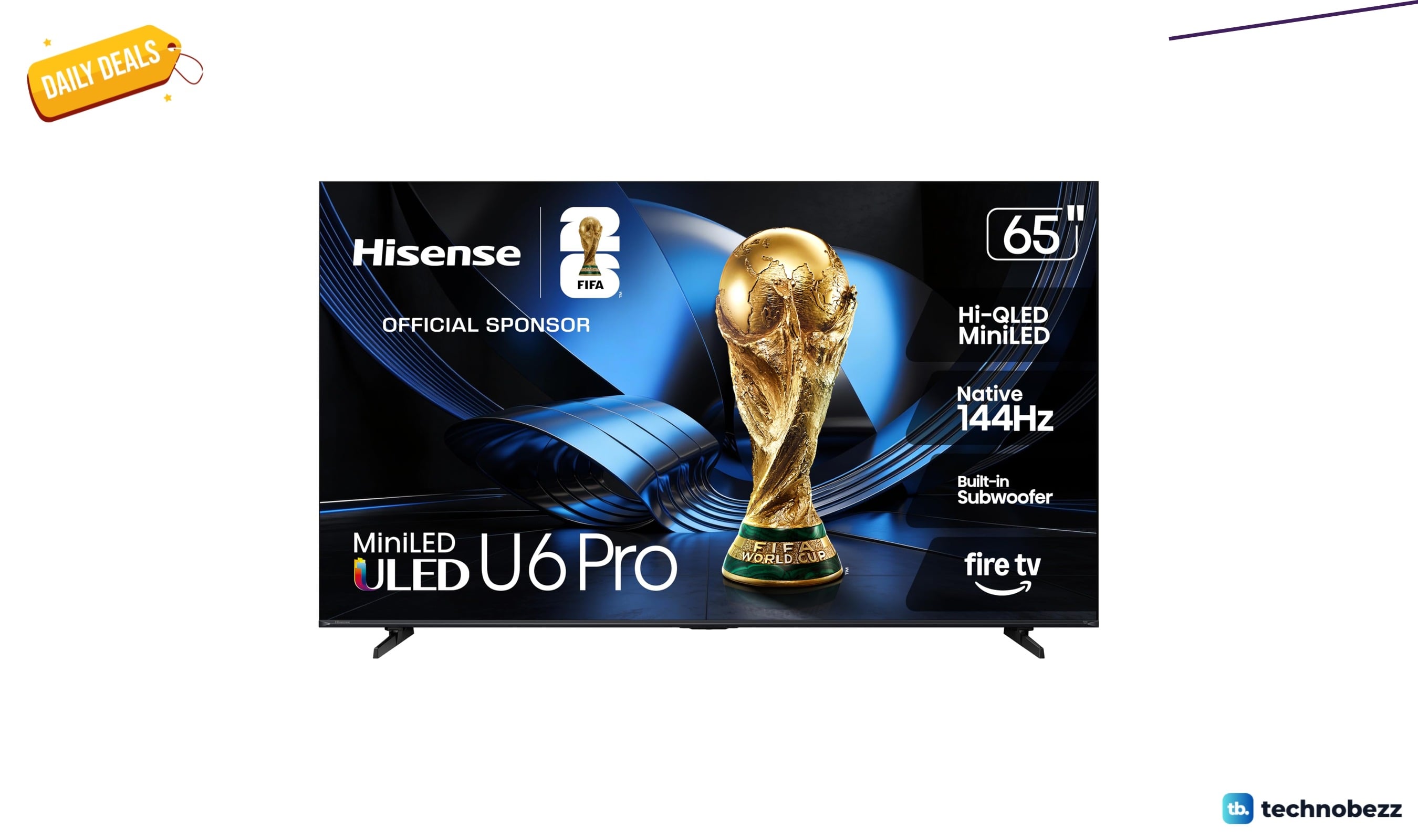 Hisense 65" U6 Pro Mini-LED ULED 4K drops to $599.99 at Amazon