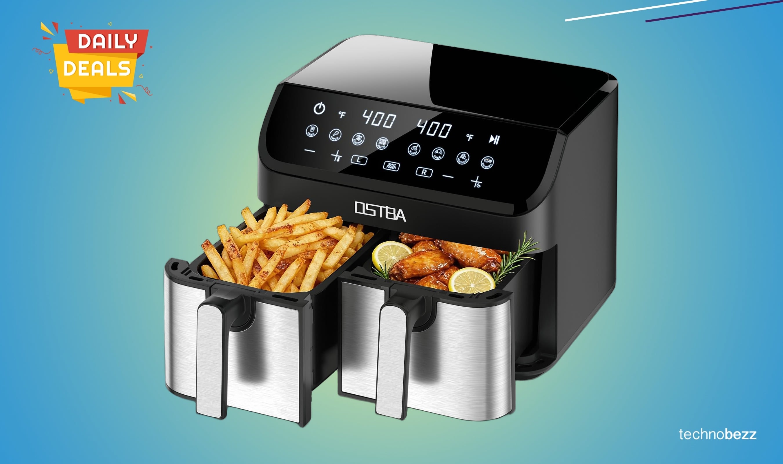 OSTBA 9.5QT Double Air Fryer drops to $95.99 on Amazon