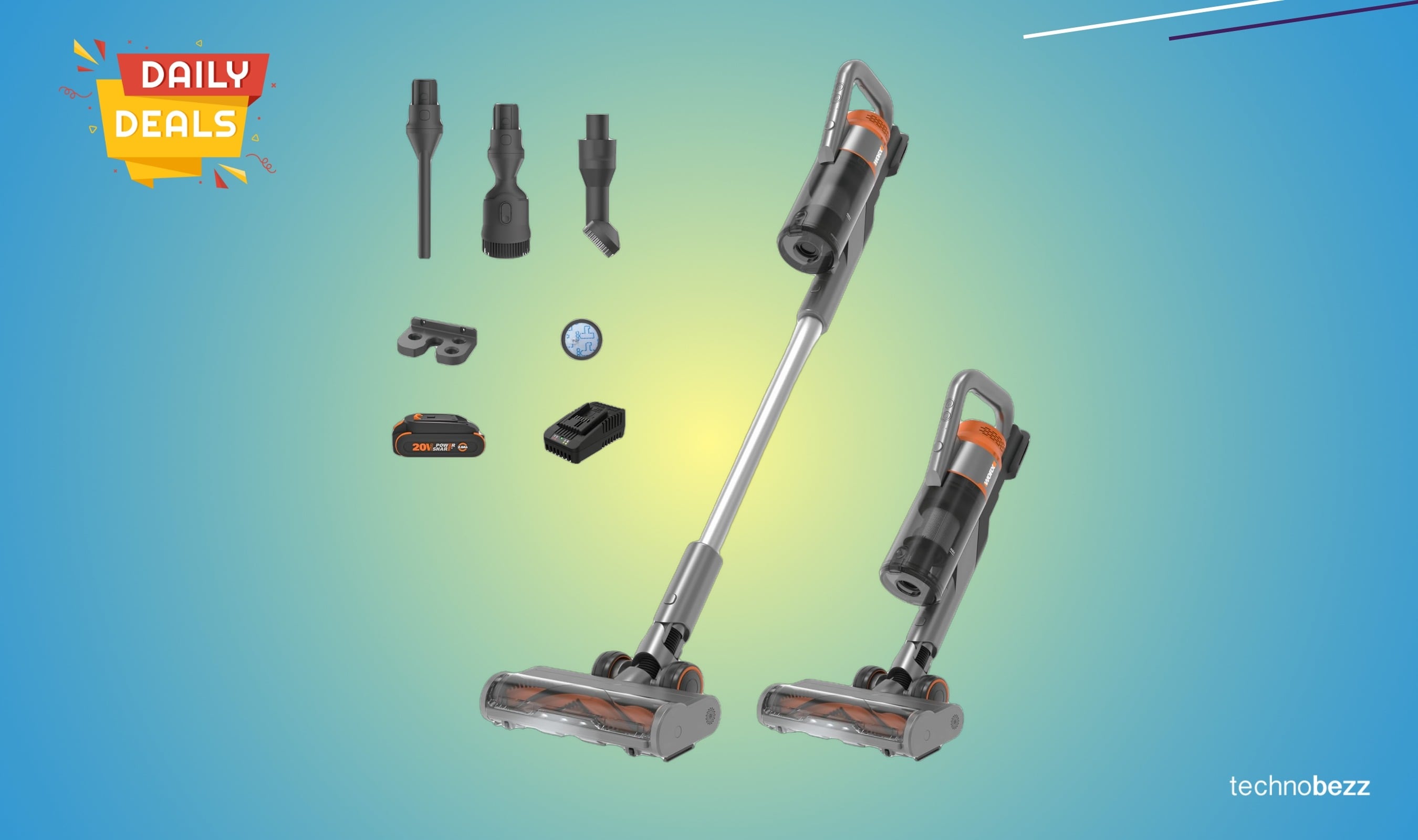 WORX 20V Cordless Stick Vacuum WX038L.1 price drops to $208.99
