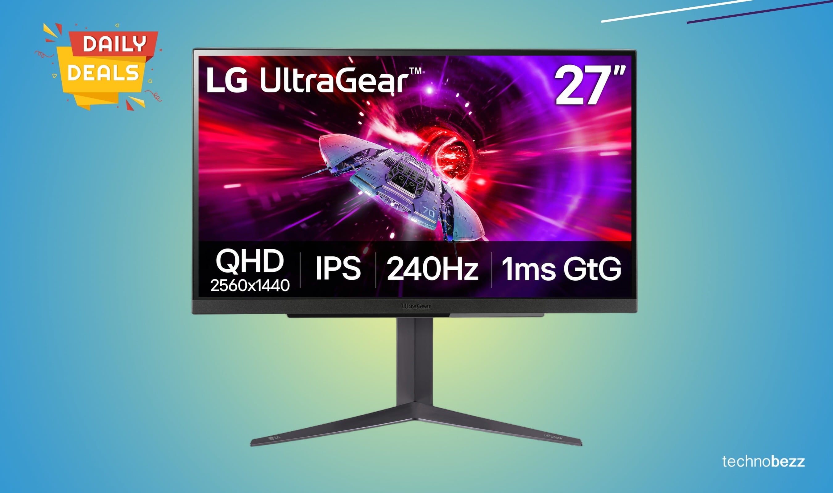 LG 27GR83Q-B Ultragear QHD IPS Gaming Monitor drops to $299