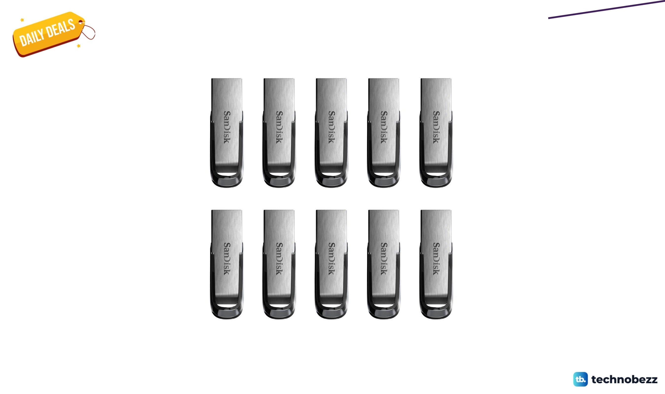 SANDISK 10-Pack Ultra Flair USB 3.0 Flash now selling for $176.23