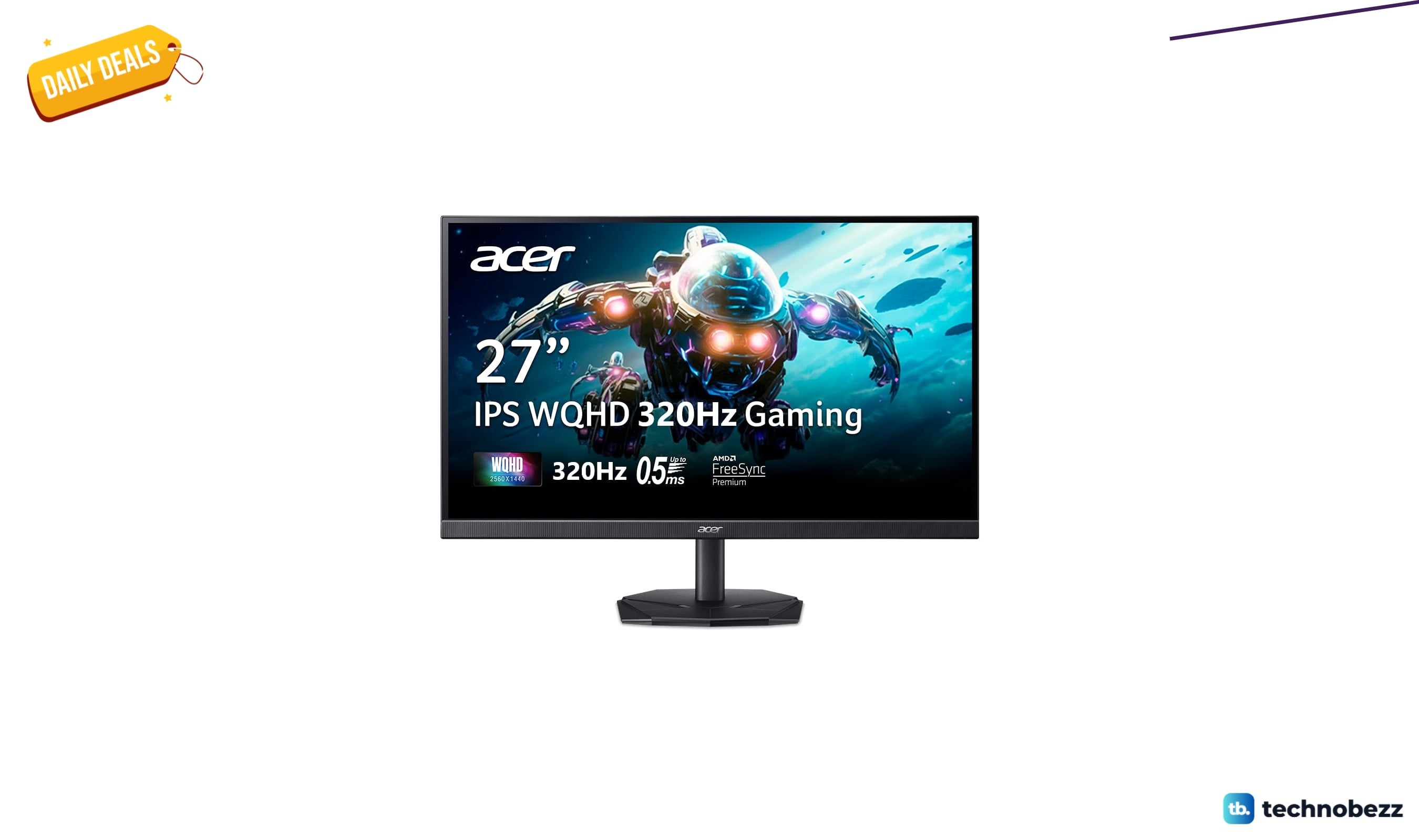 Acer Nitro 27โ Gaming Monitor | WQHD down to $199.99 in latest price cut