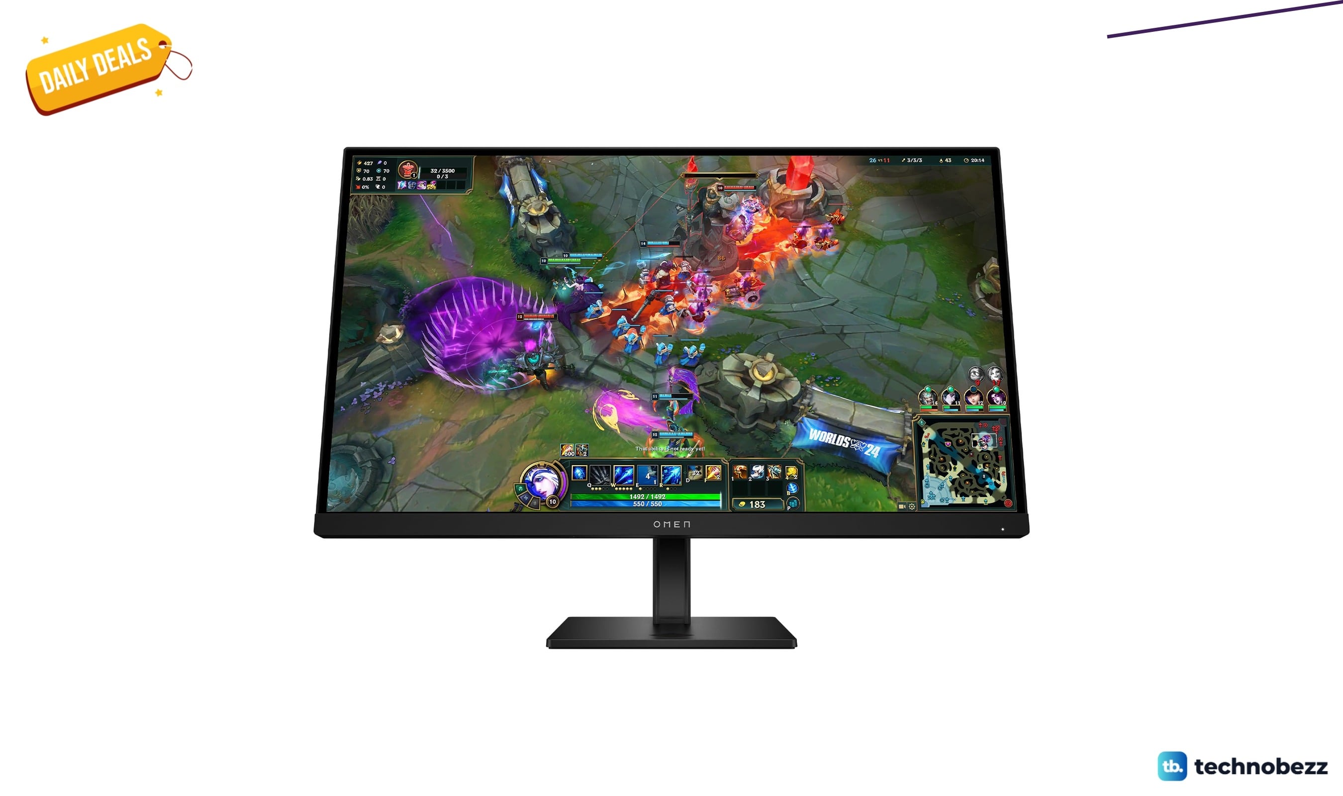 HP OMEN 27 QHD 280Hz Gaming Monitor drops to $249.99 from $399.99