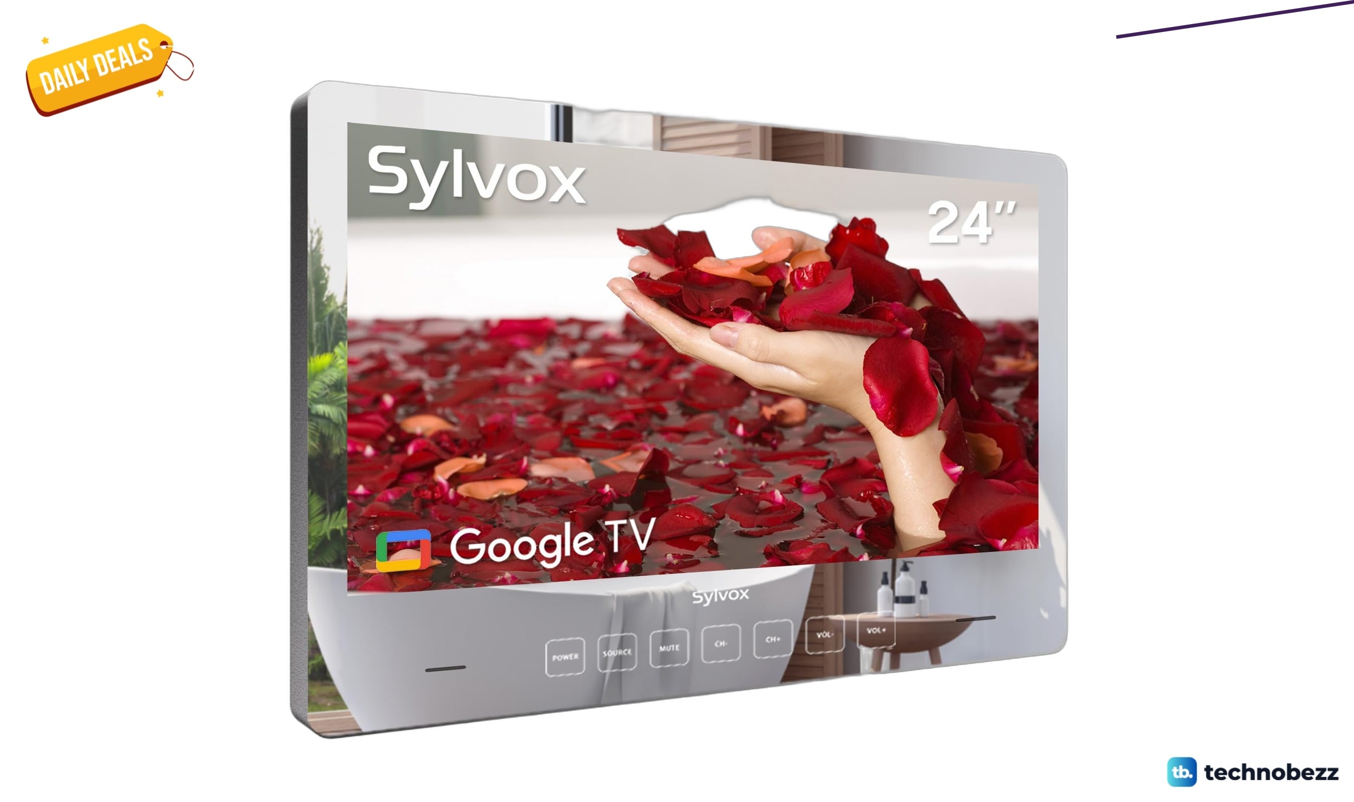 SYLVOX 24-inch Smart TV Bathroom Magic Mirror drops to $499