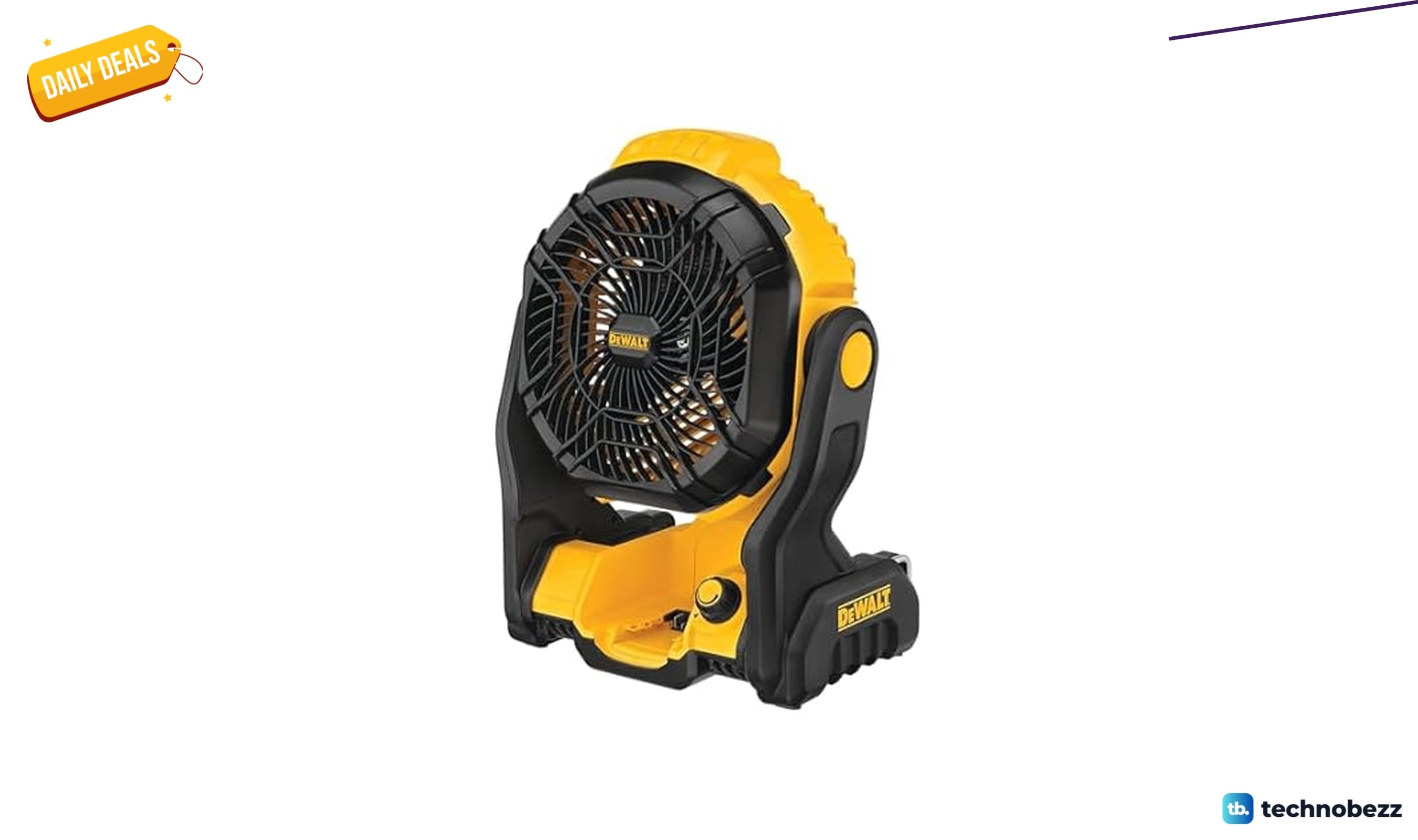 Woot offers DEWALT DCE512B 20V MAX Portable Fan with Battery for $107.99