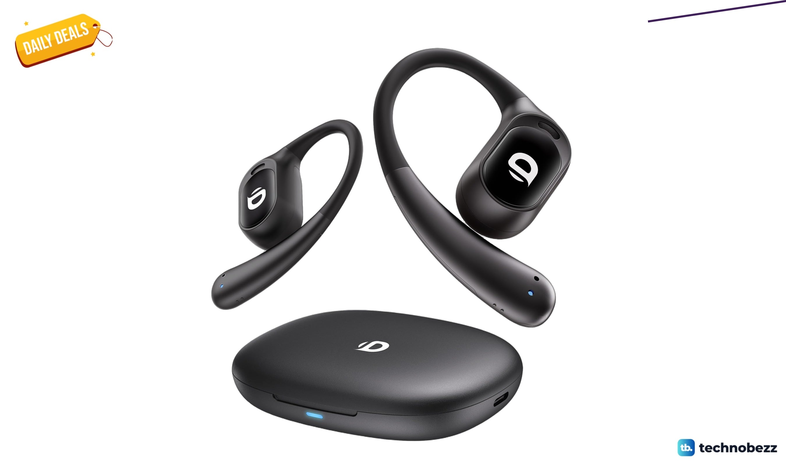 Open Ear Earbuds, True Wireless Open Ear drops to $49.04