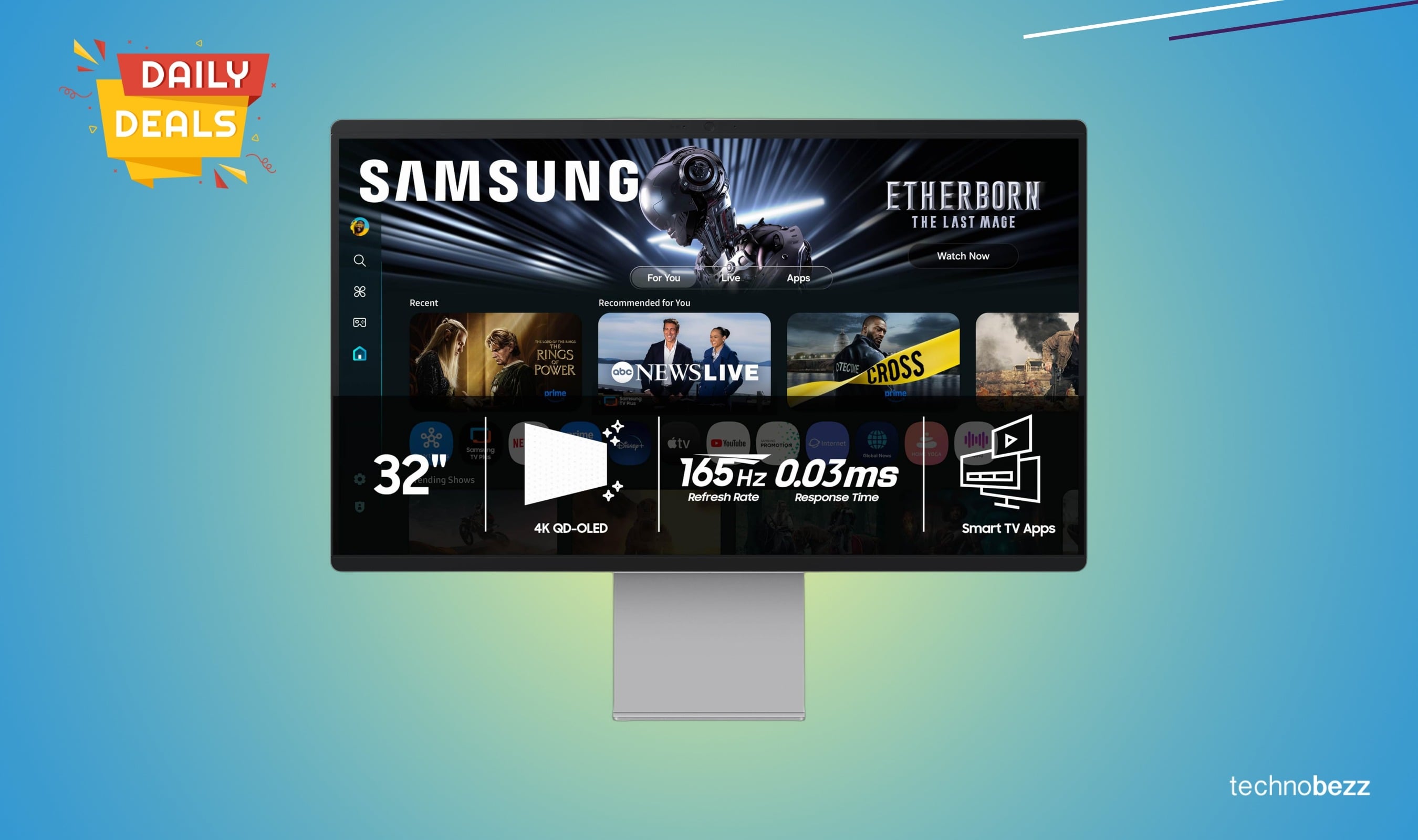Samsung 32-inch OLED M9 Smart Monitor drops to $1299.99