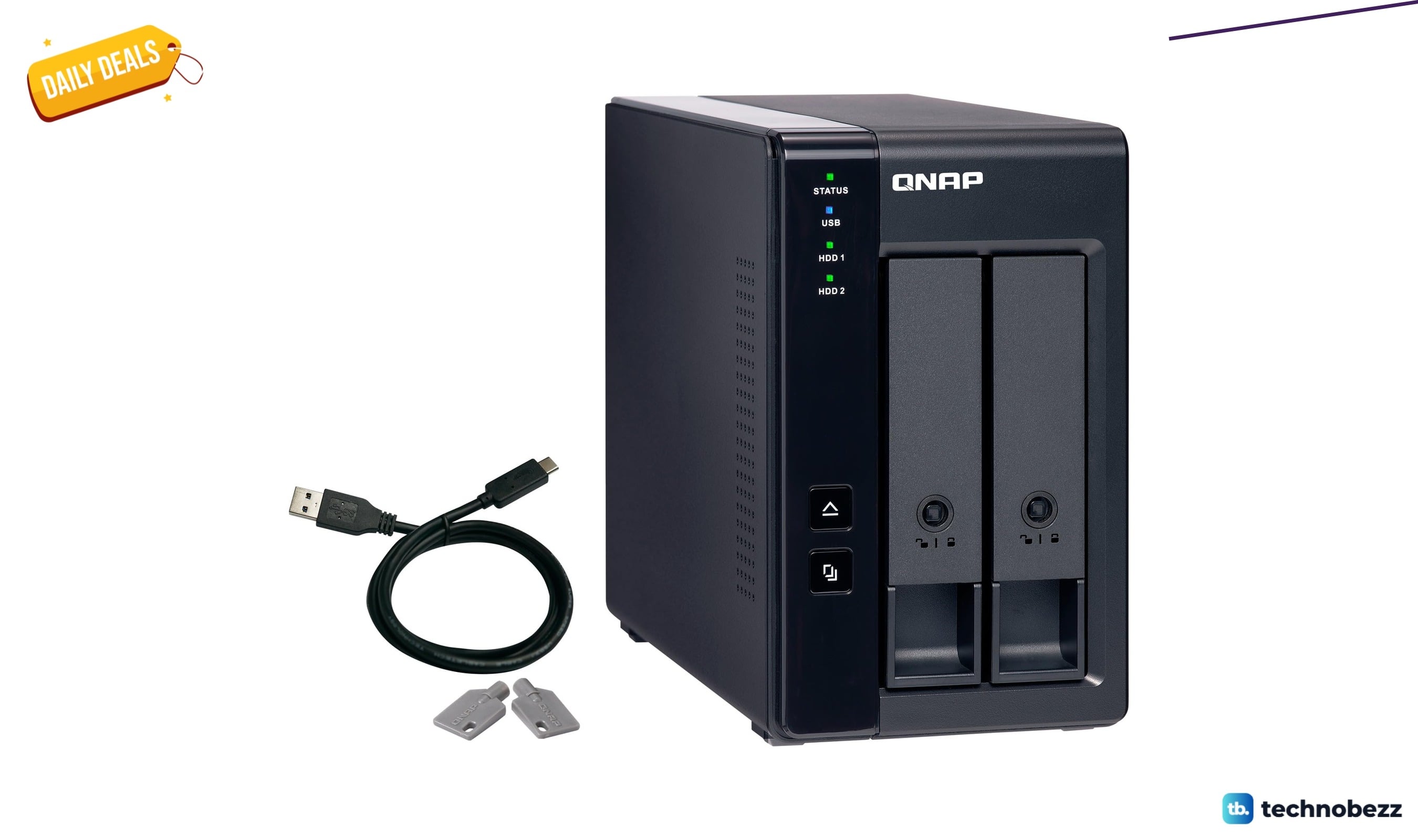QNAP TR-002 2 Bay Desktop NAS Expansion drops to $141.19