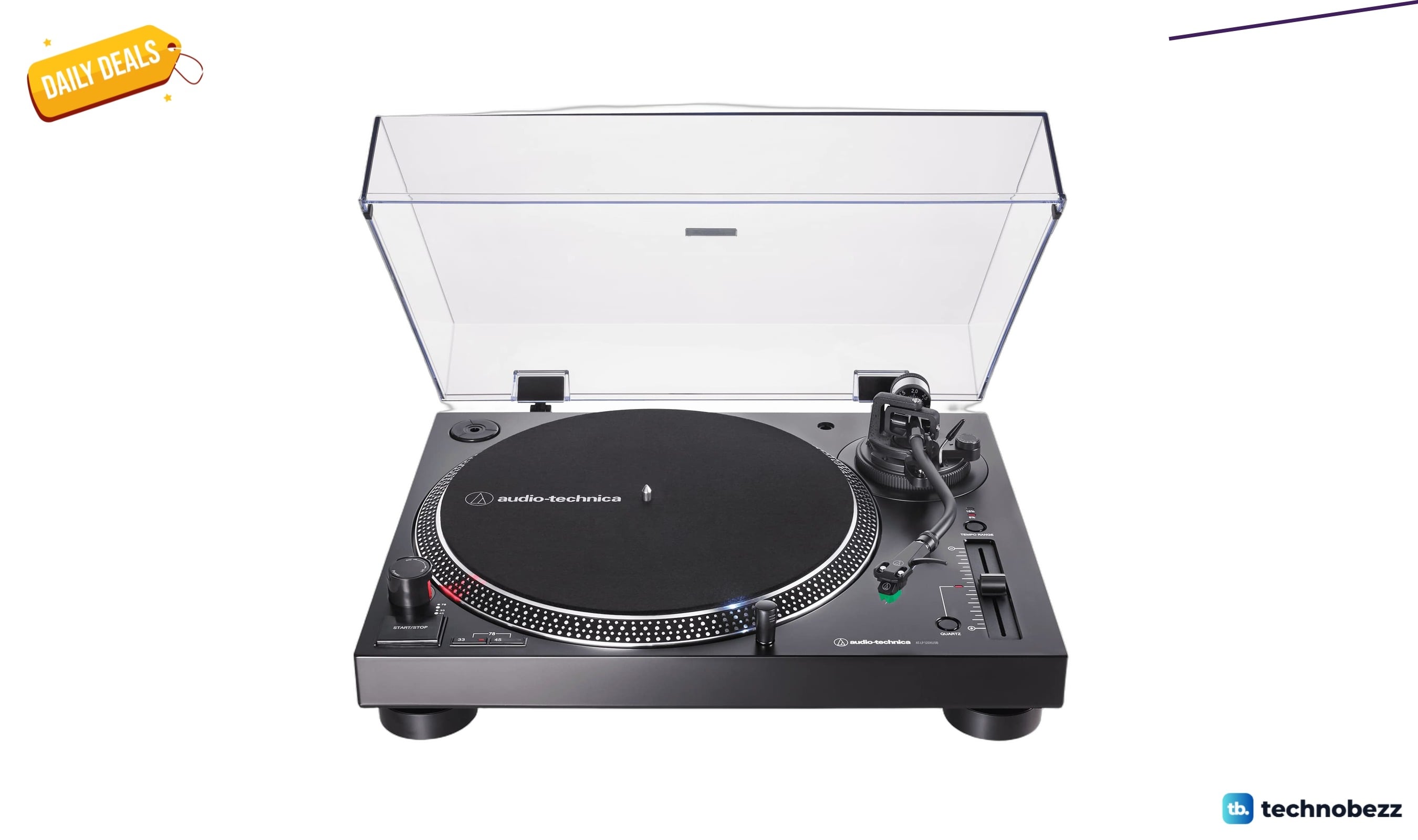 Audio-Technica AT-LP120XUSB-BK Direct-Drive Turntable drops to $349