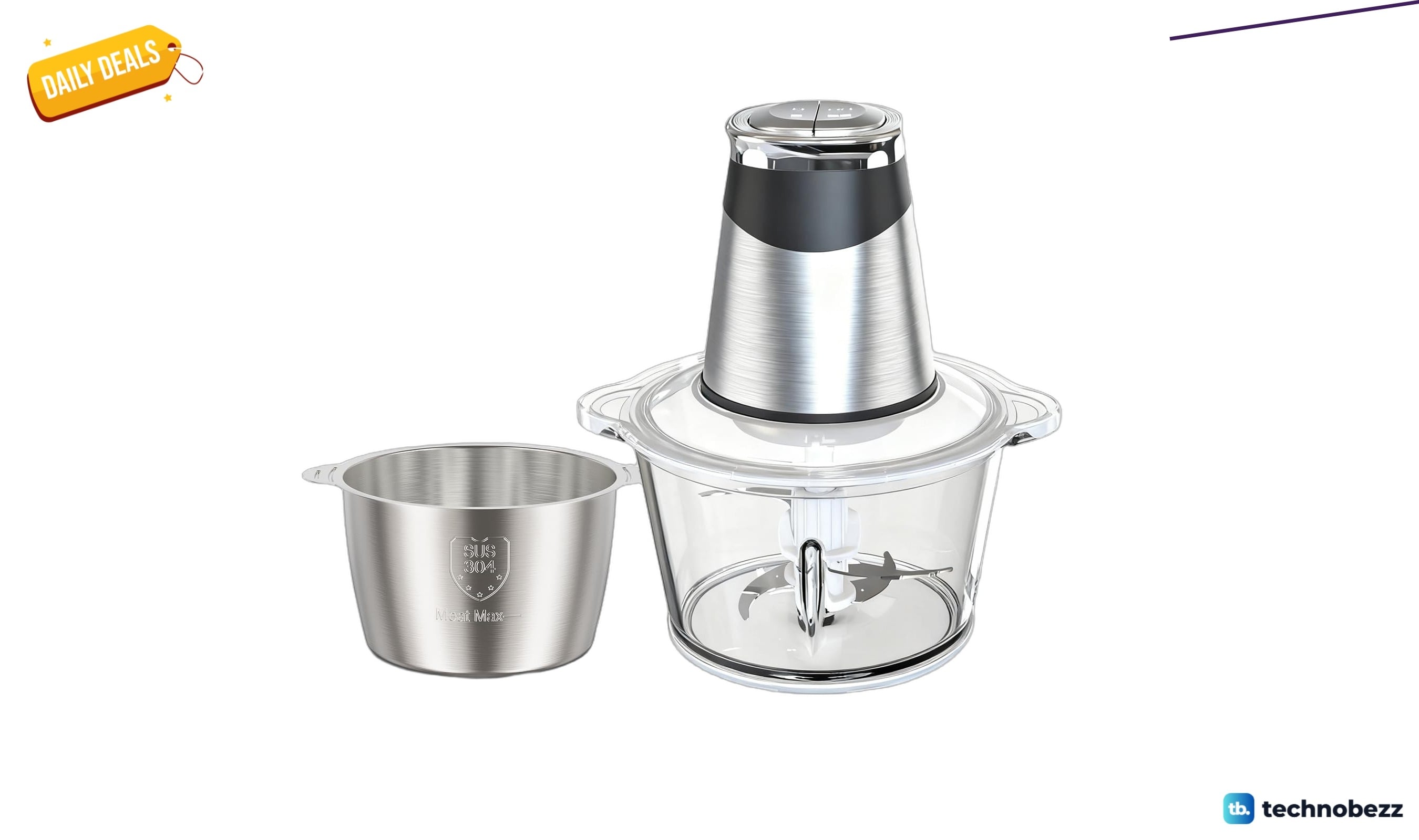 MEGAWISE Food Processor with 800W Motor falls to $68.84 on Amazon