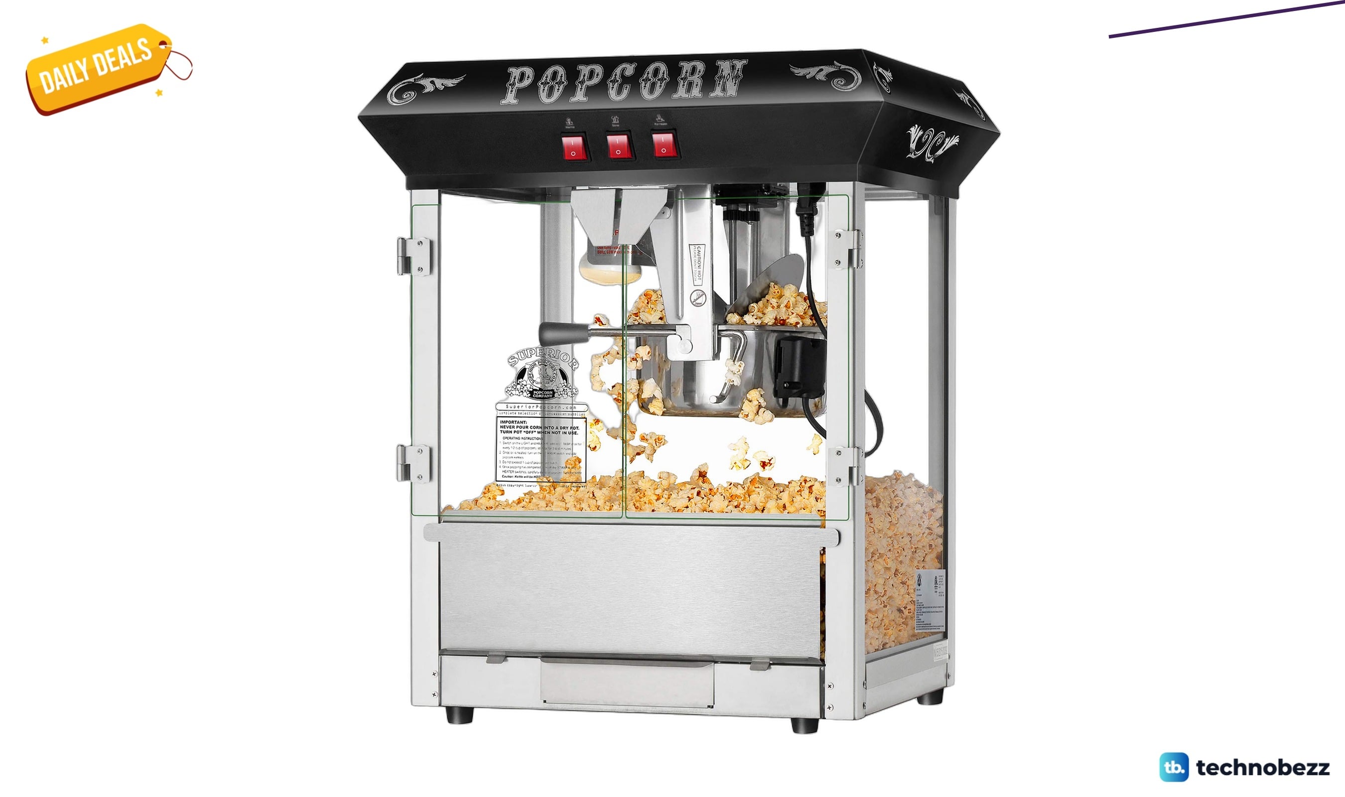 Hot Fresh Countertop Popcorn Machine drops to $149.96 on Amazon