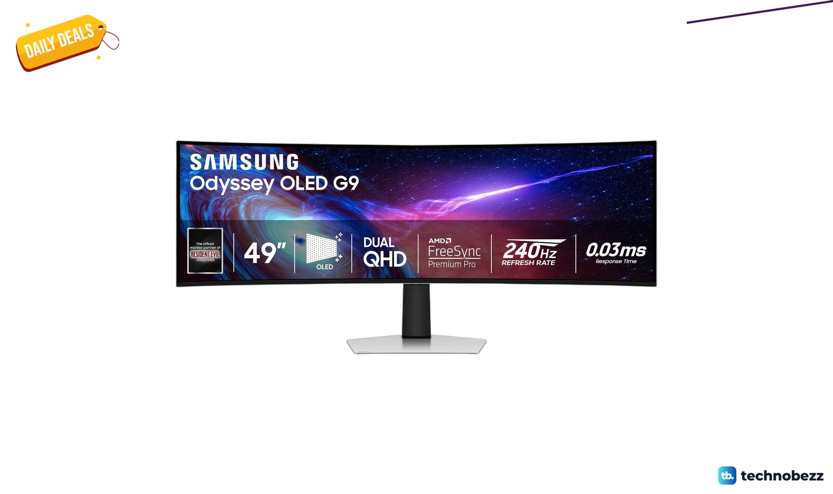 Samsung 49 inch Odyssey G93SC Curved Gaming Monitor drops to $899.99