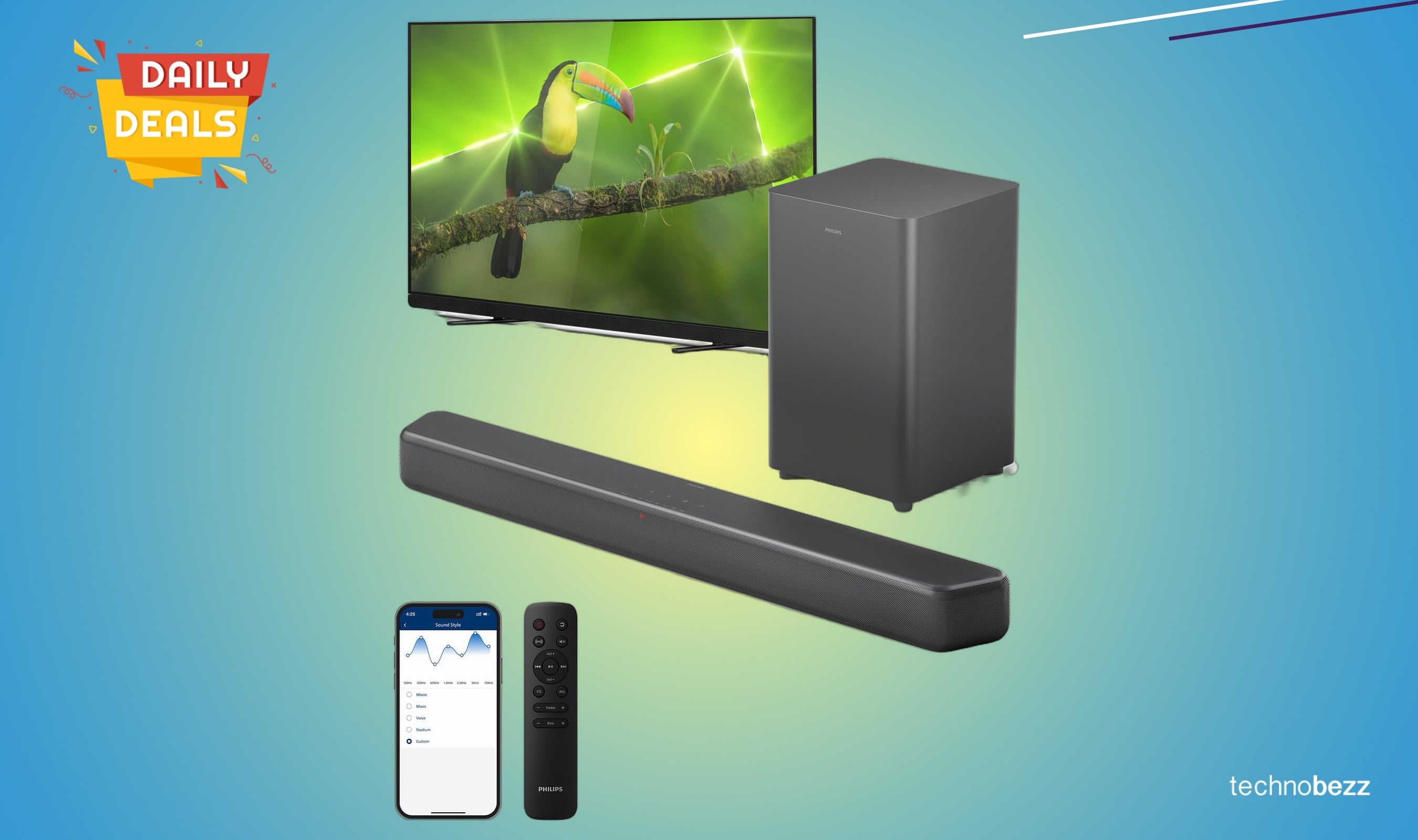 Philips B5309 2.1 Channel Soundbar drops to $130.94 on Amazon