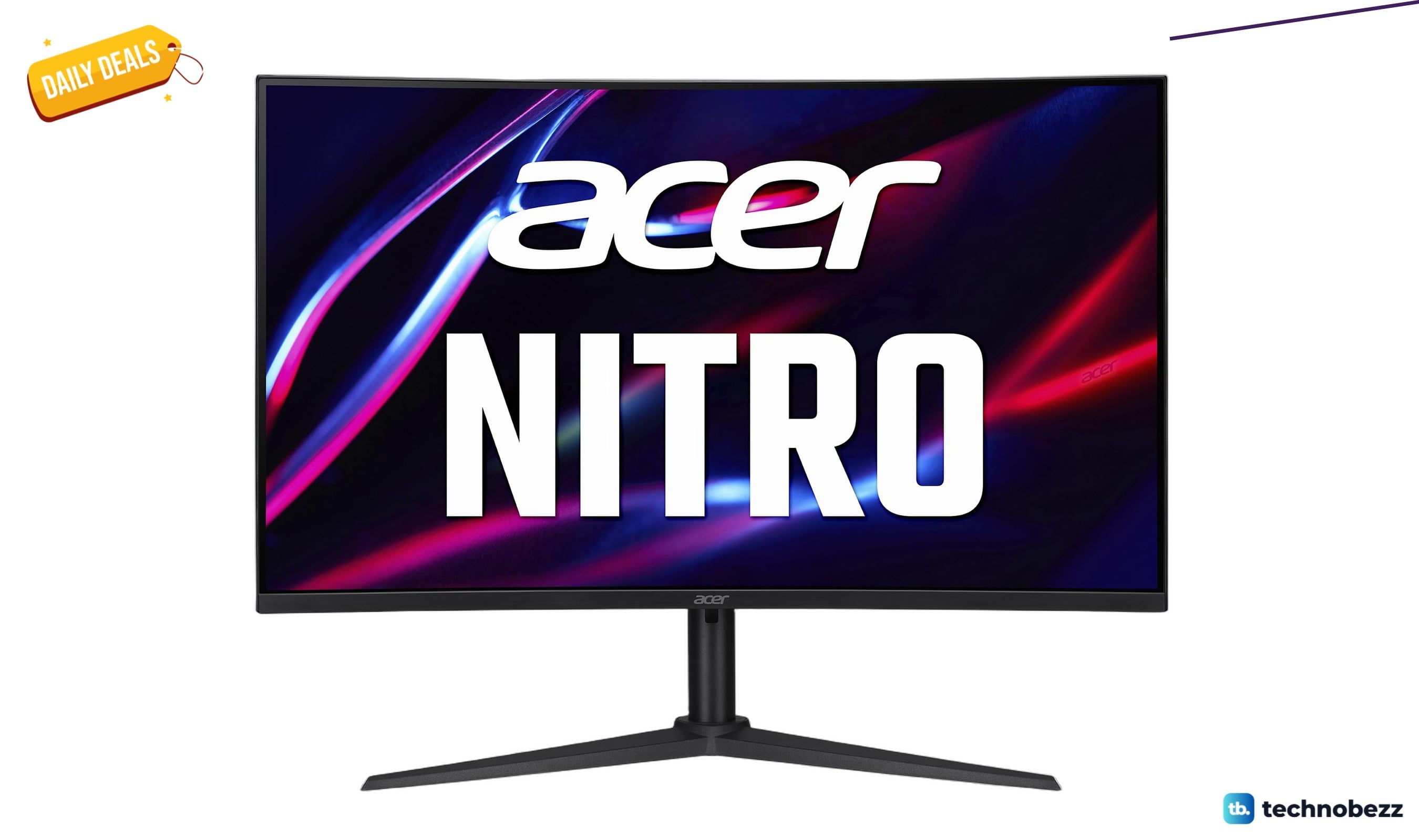 Acer Nitro 31.5 Inch 1500R Curved Gaming Monitor Drops to $179.99