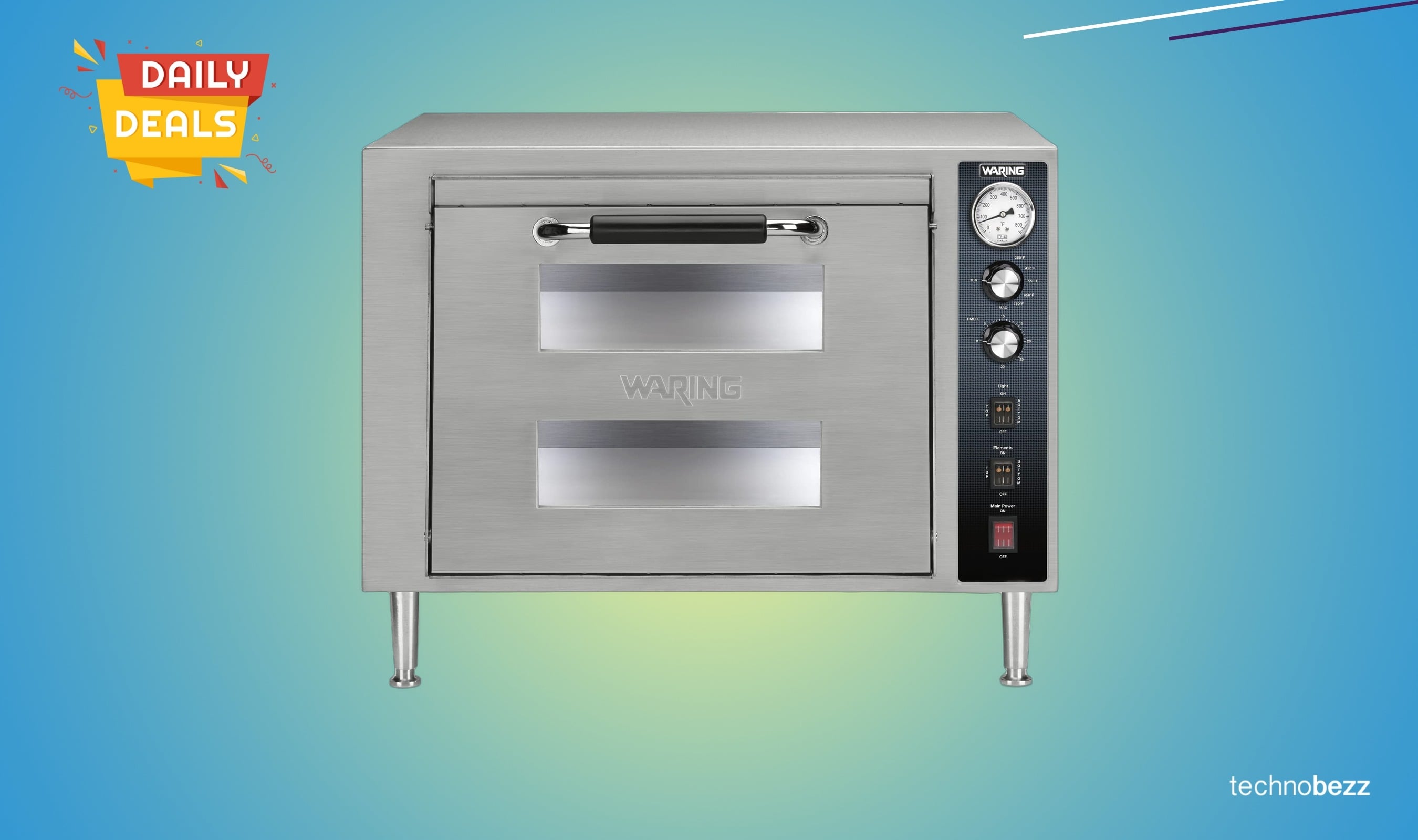 Waring Commercial Double-Deck Pizza Oven drops to $1757 from $2168.89