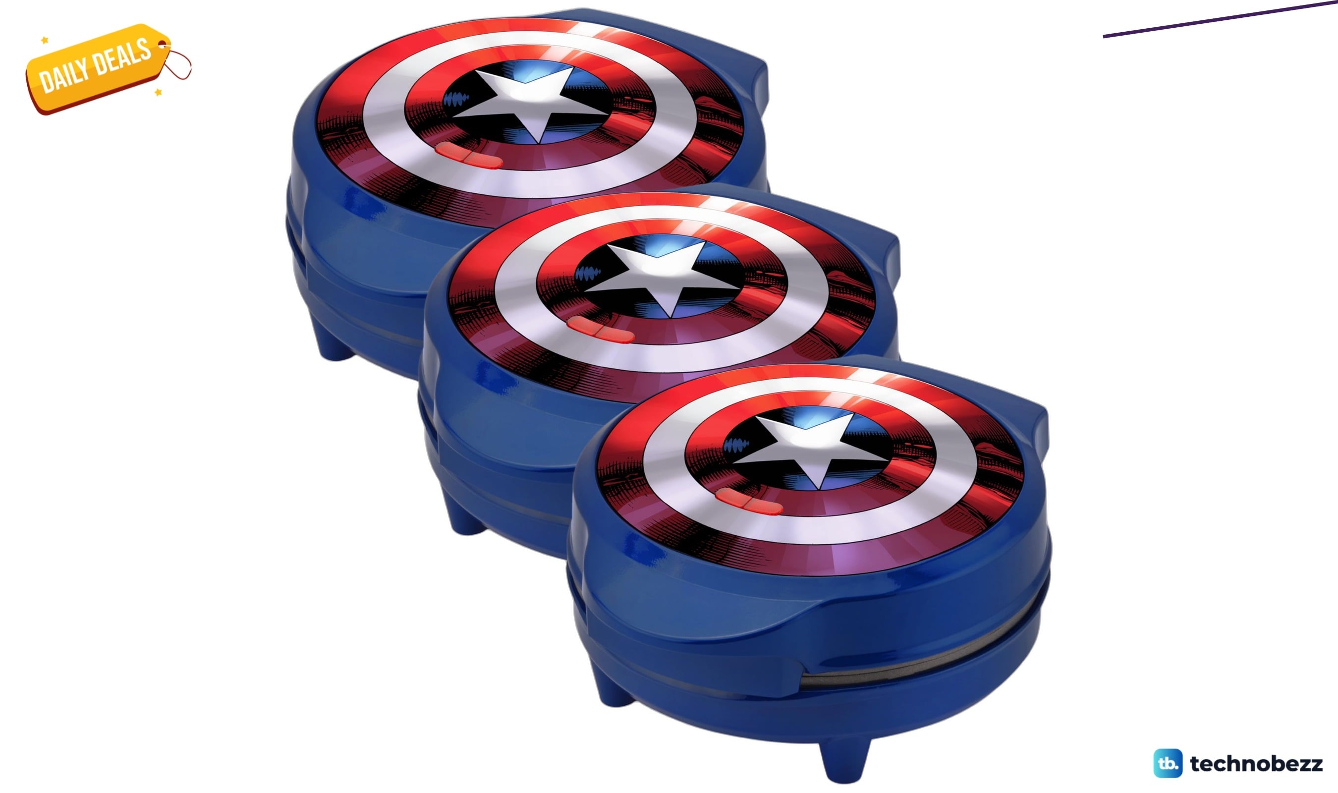 Marvel MVA-278 Captain America Waffle Maker drops to $76.53 on Amazon