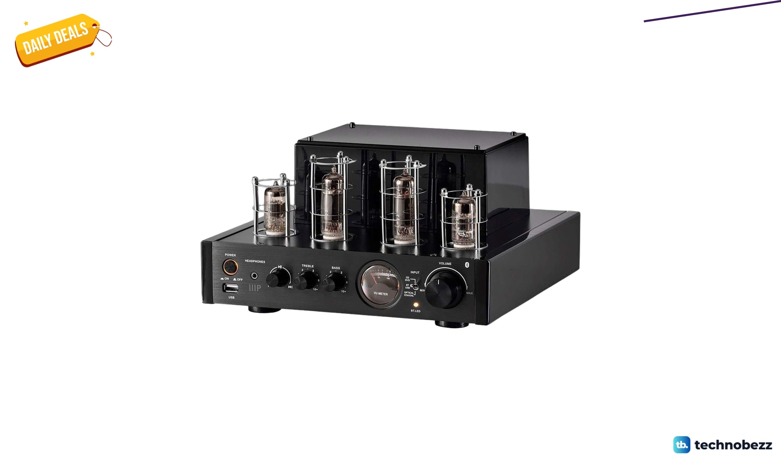 Monoprice Stereo Hybrid Tube Amplifier 2019 Edition drops to $135.23