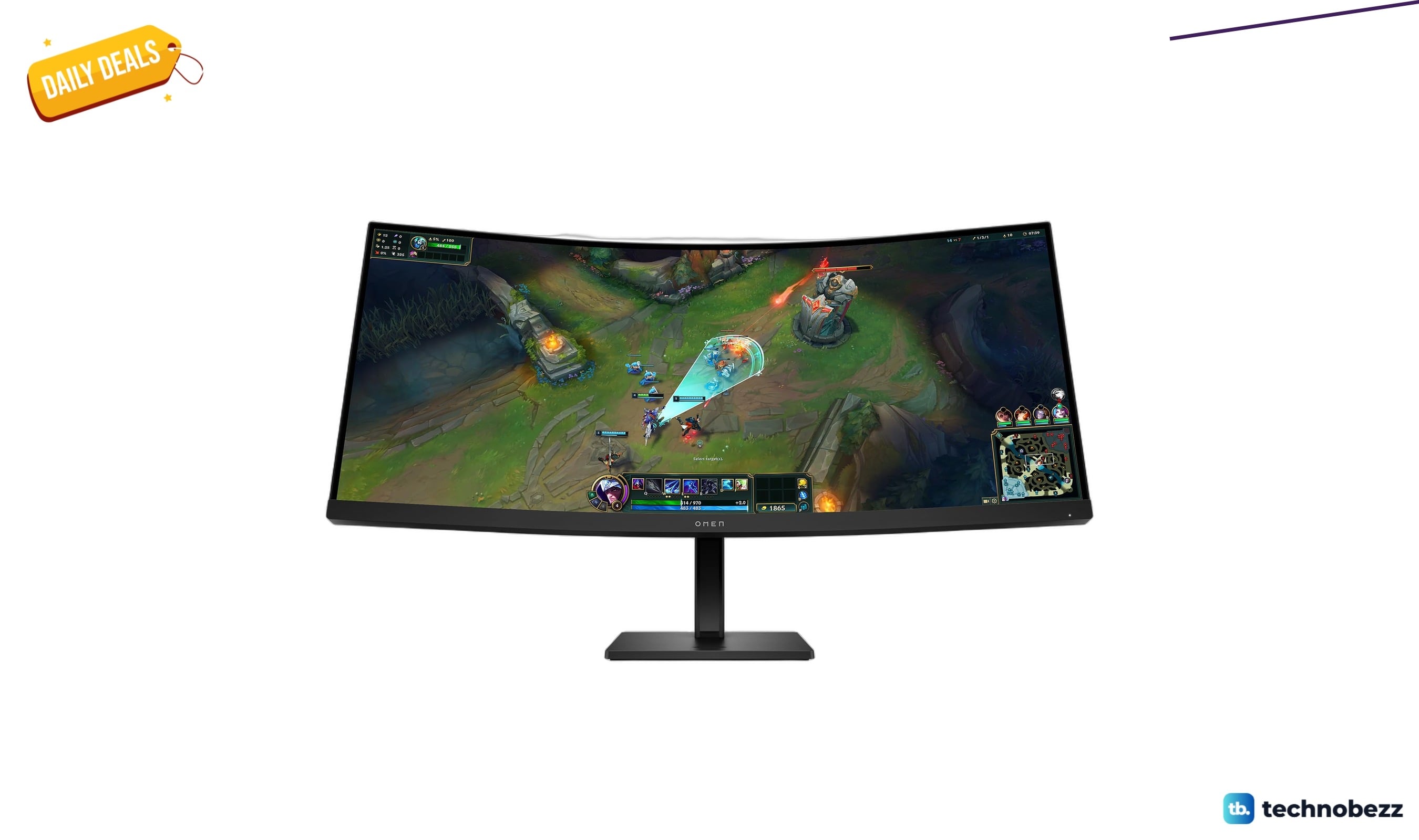 HP OMEN 34 WQHD 180Hz Curved Gaming monitor drops to $410 at Amazon