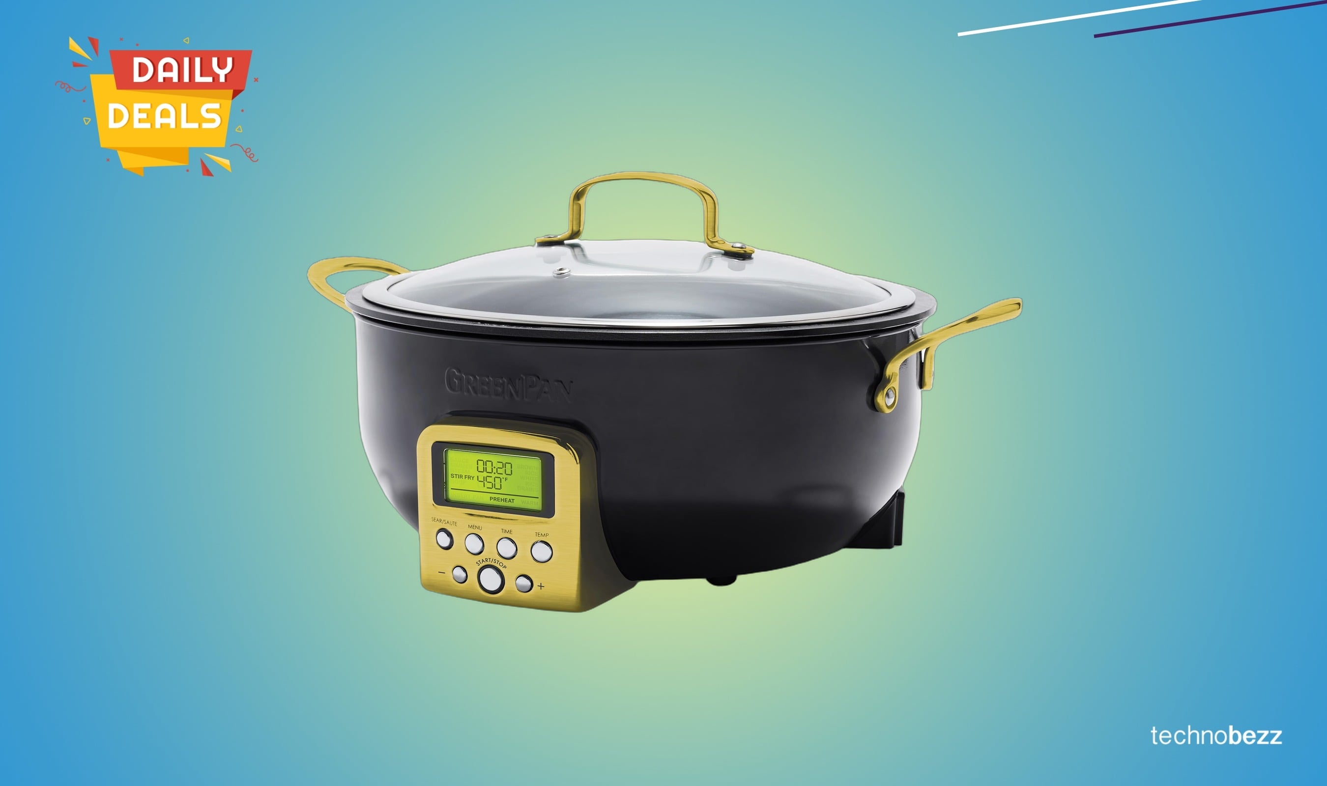 GreenPan Elite Essential Smart Electric Skillet drops to $208.13