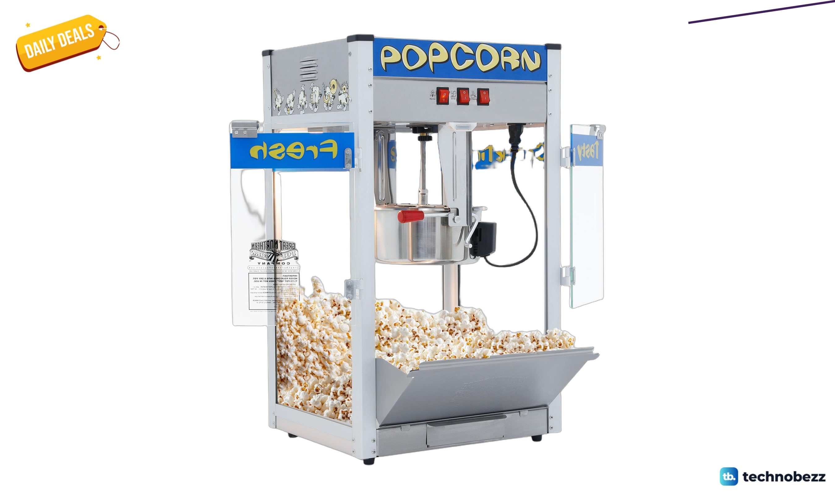 Pop Heaven 12oz stainless-steel popcorn machine drops to $206.97